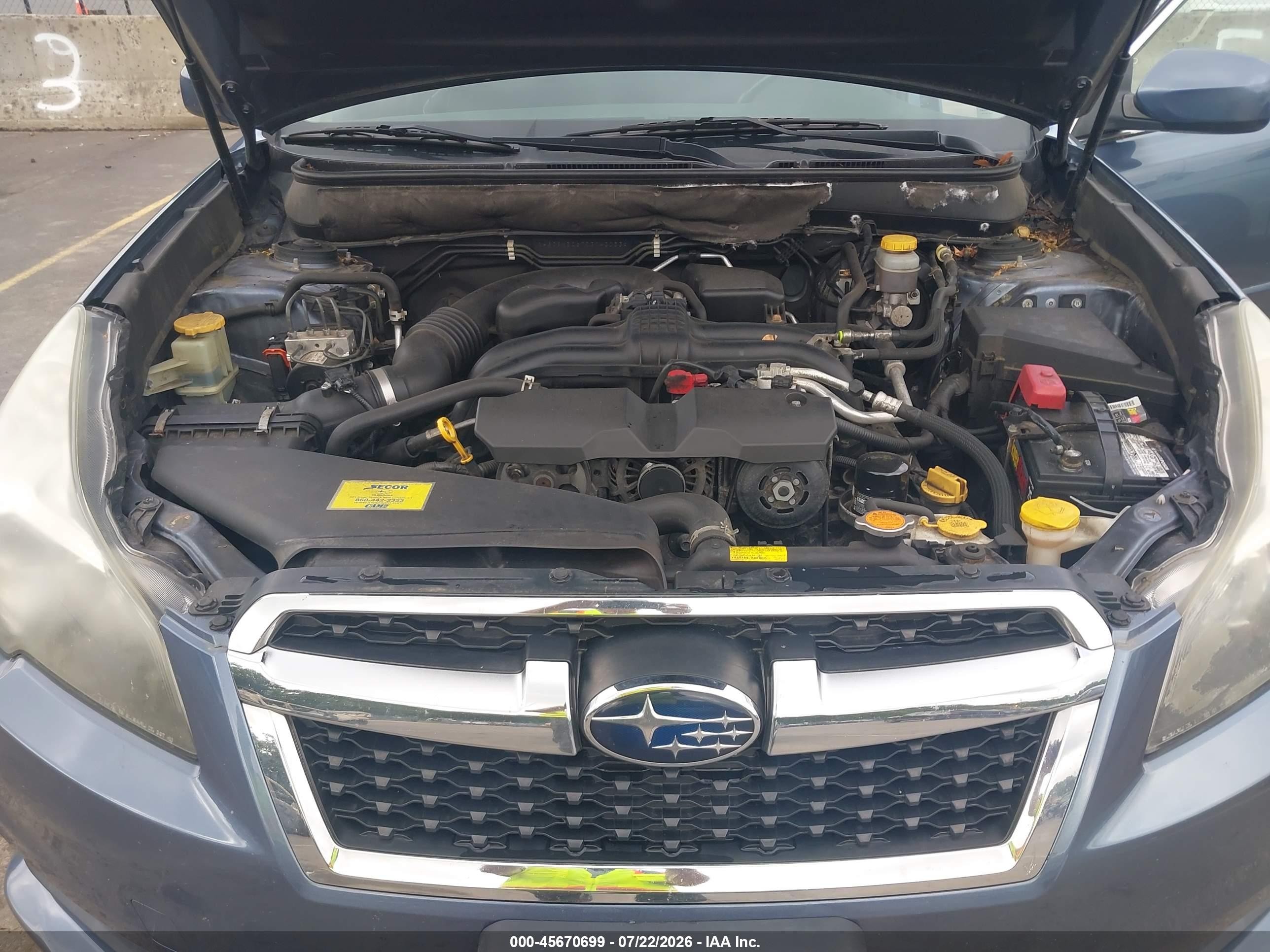 2013 Subaru Legacy 2.5i Premium Blue vin: 4S3BMBC67D3043053