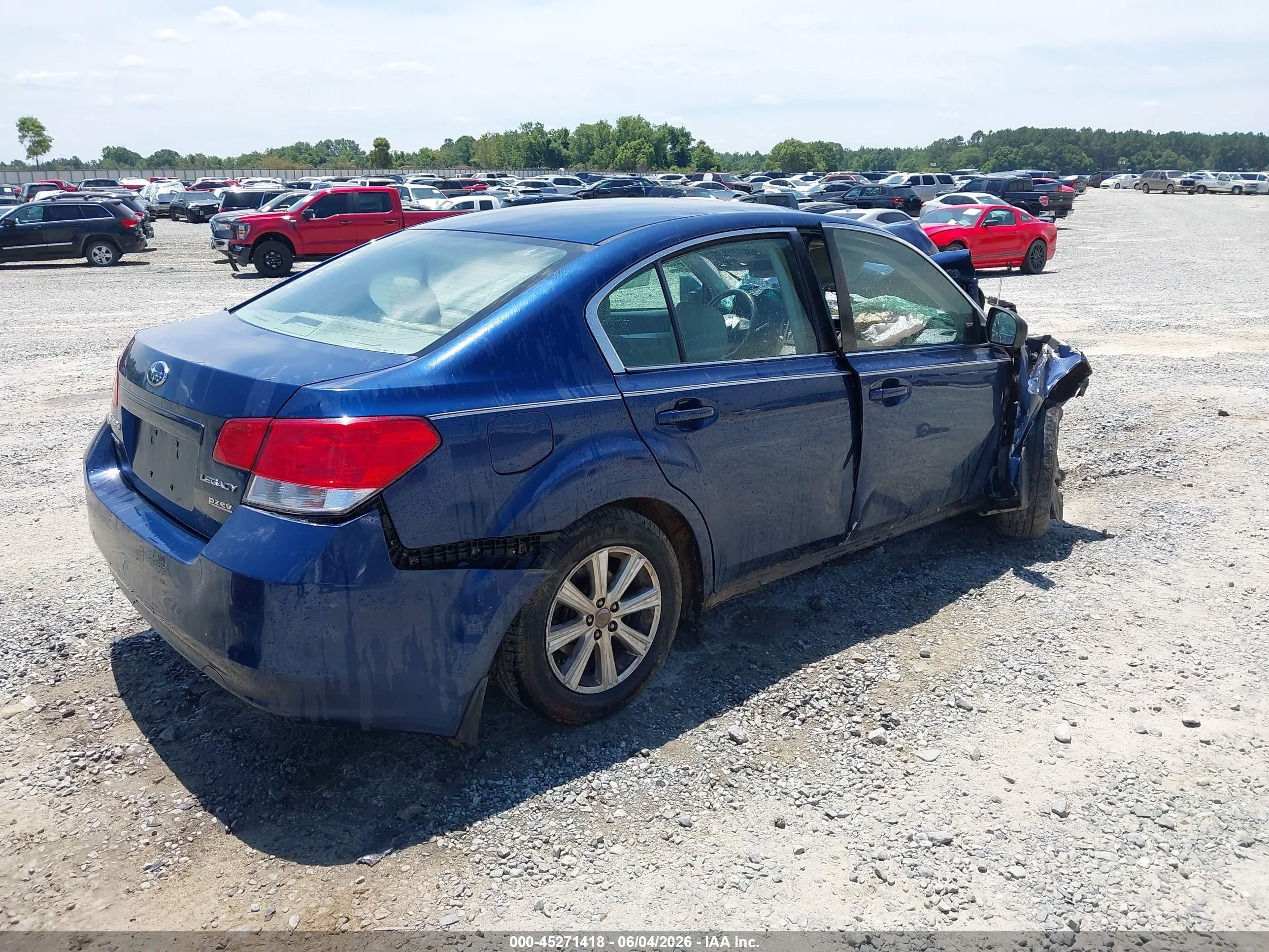2011 Subaru Legacy 2.5i Premium Dark Blue vin: 4S3BMBC68B3210615