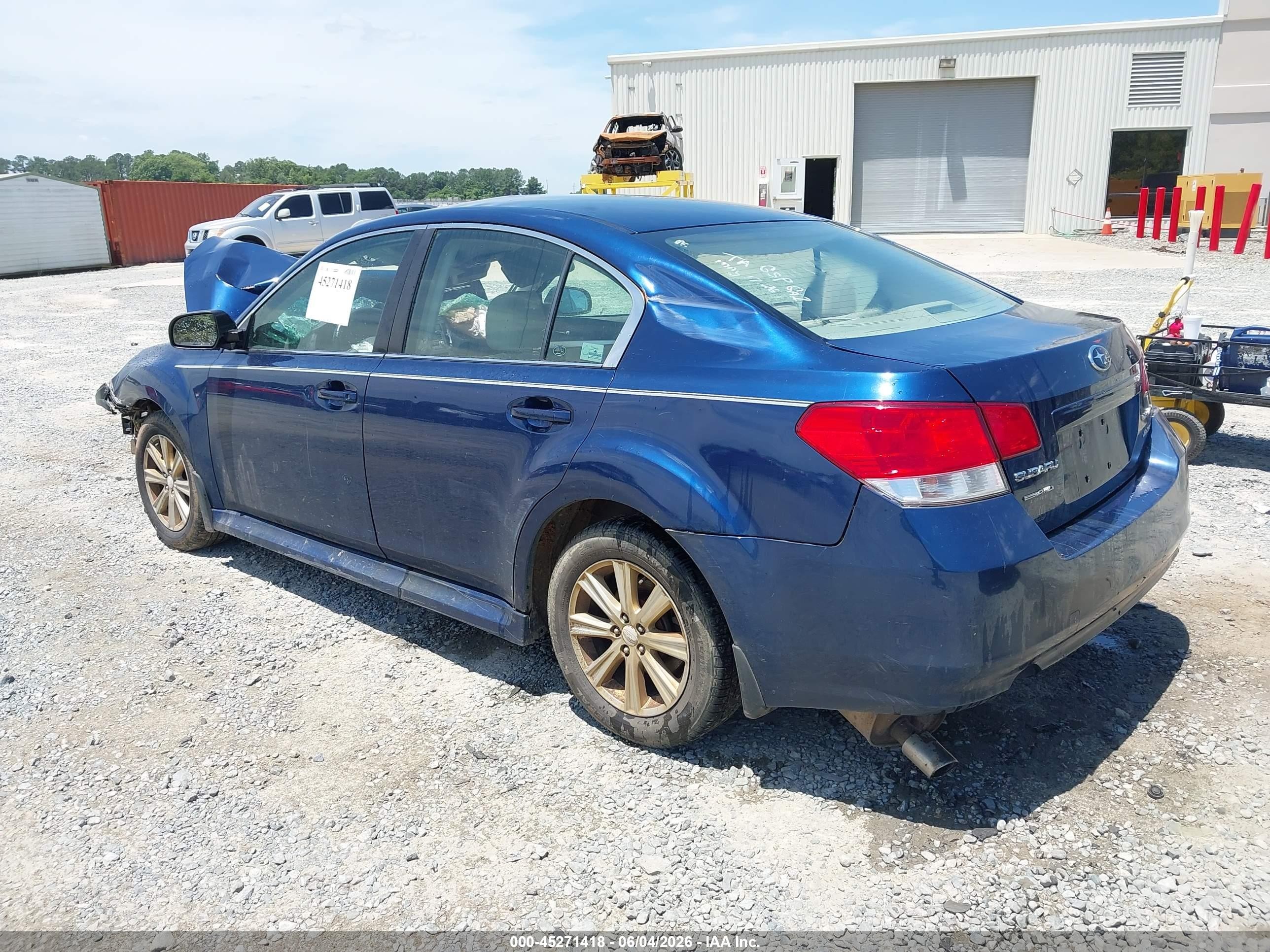 2011 Subaru Legacy 2.5i Premium Dark Blue vin: 4S3BMBC68B3210615