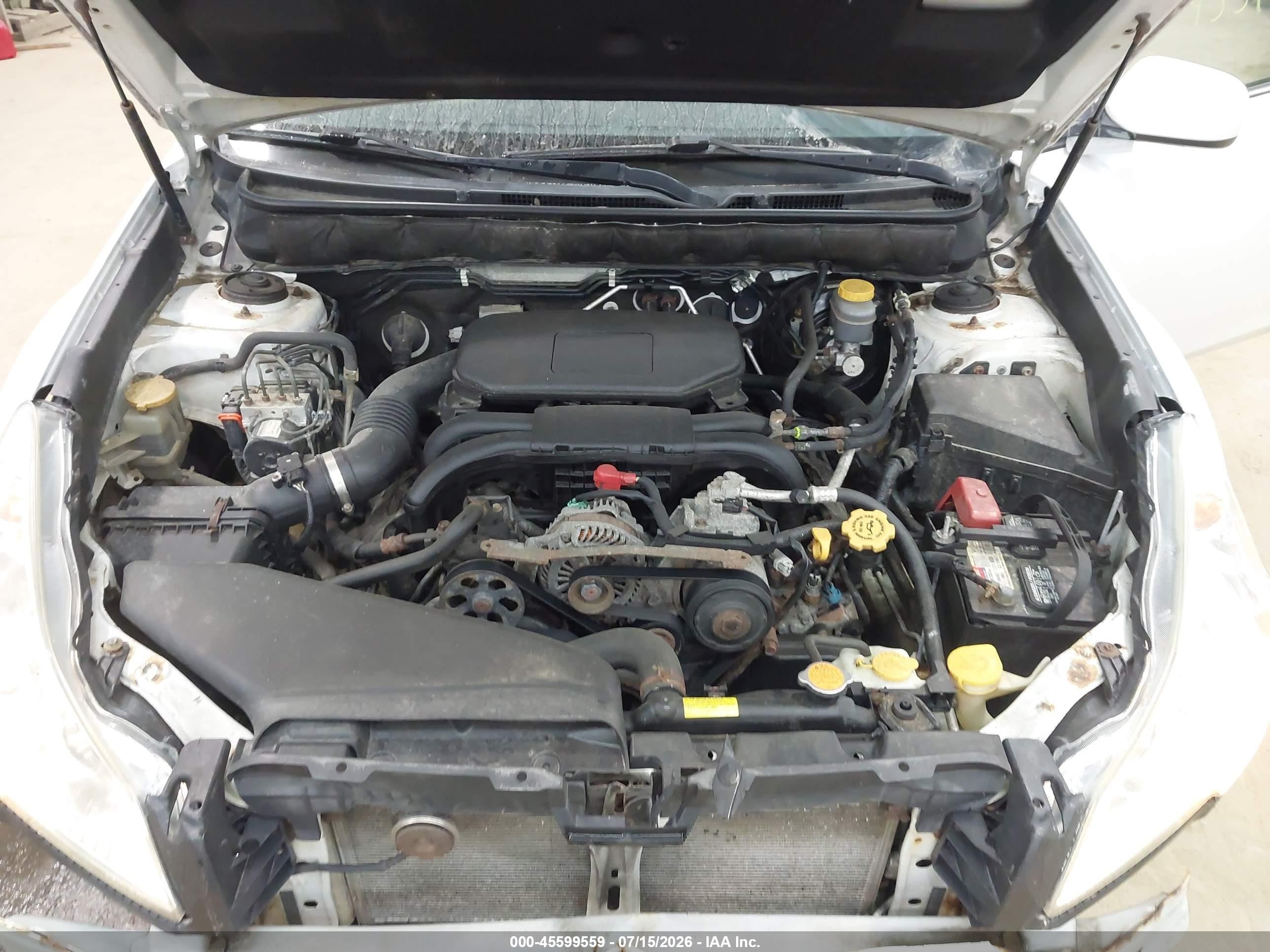 2011 Subaru Legacy 2.5i Premium Белый vin: 4S3BMBC68B3213966