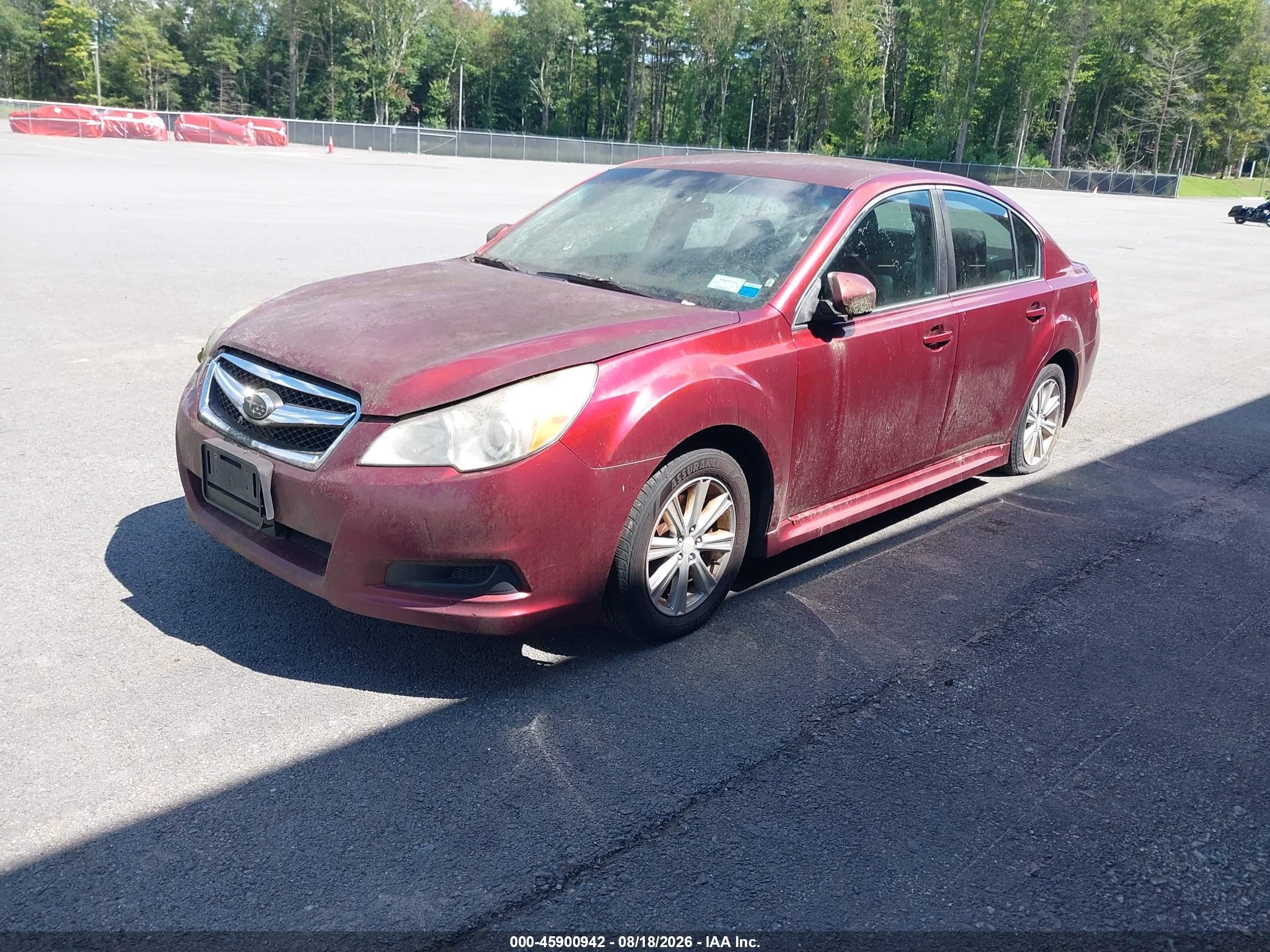 2012 Subaru Legacy 2.5i Premium Red vin: 4S3BMBC68C3004129