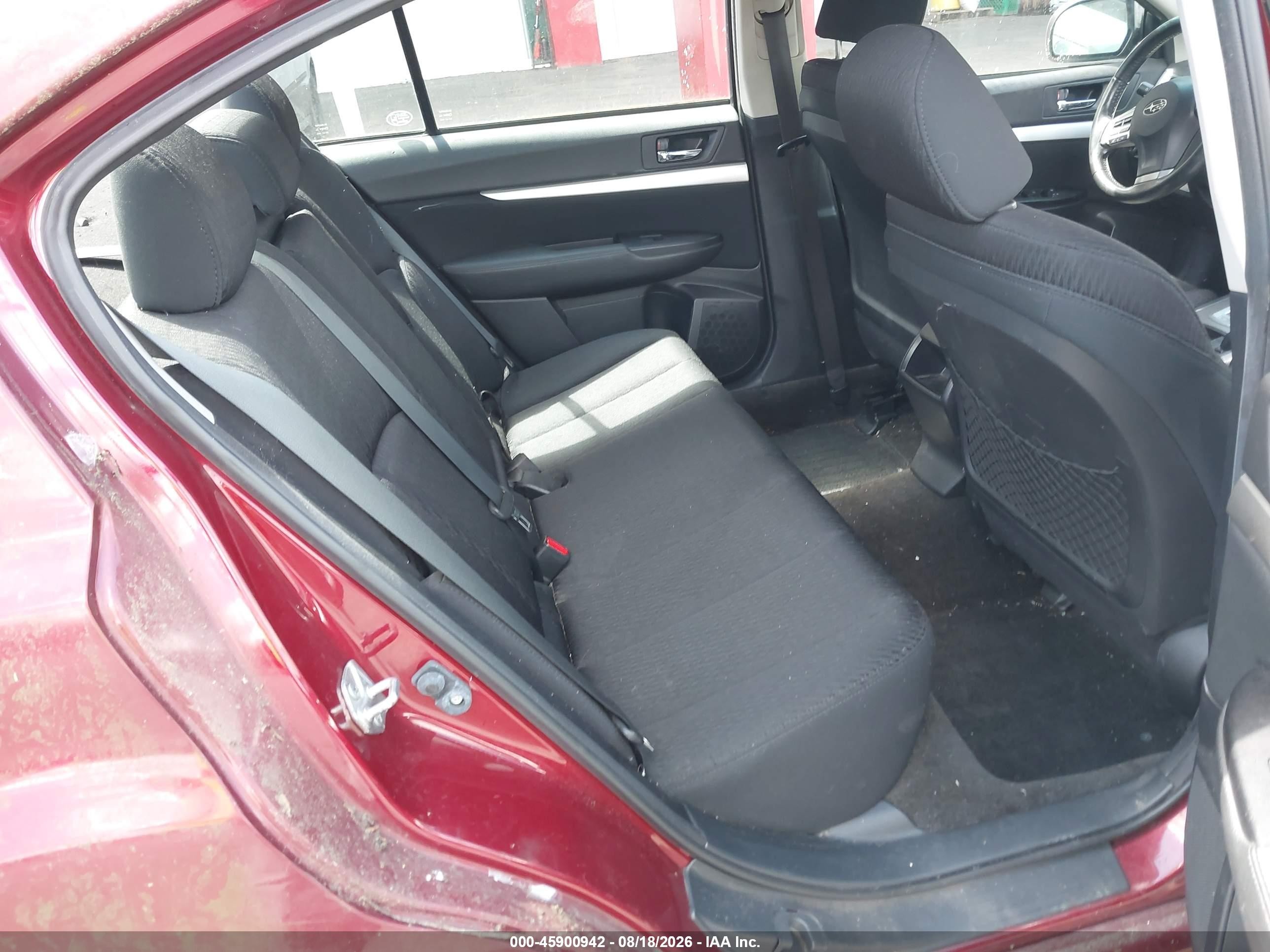2012 Subaru Legacy 2.5i Premium Red vin: 4S3BMBC68C3004129