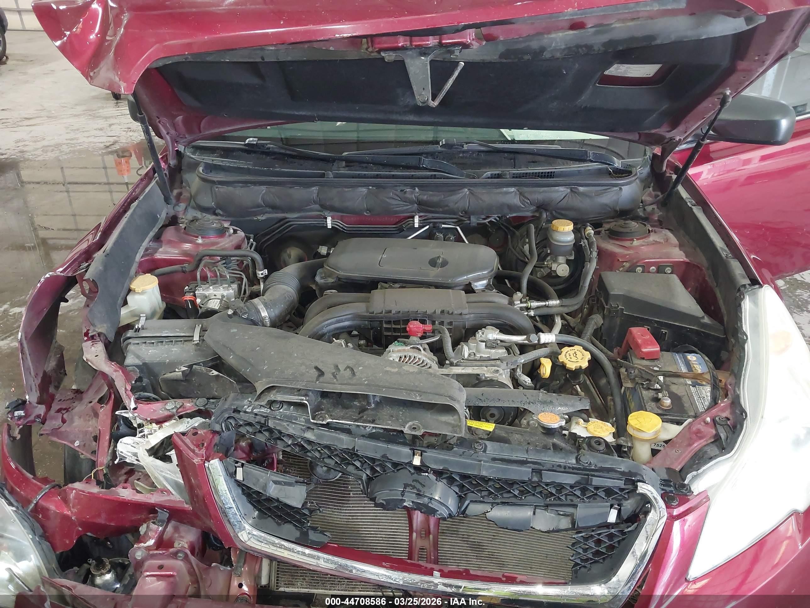 2012 Subaru Legacy 2.5i Premium Red vin: 4S3BMBC68C3029788