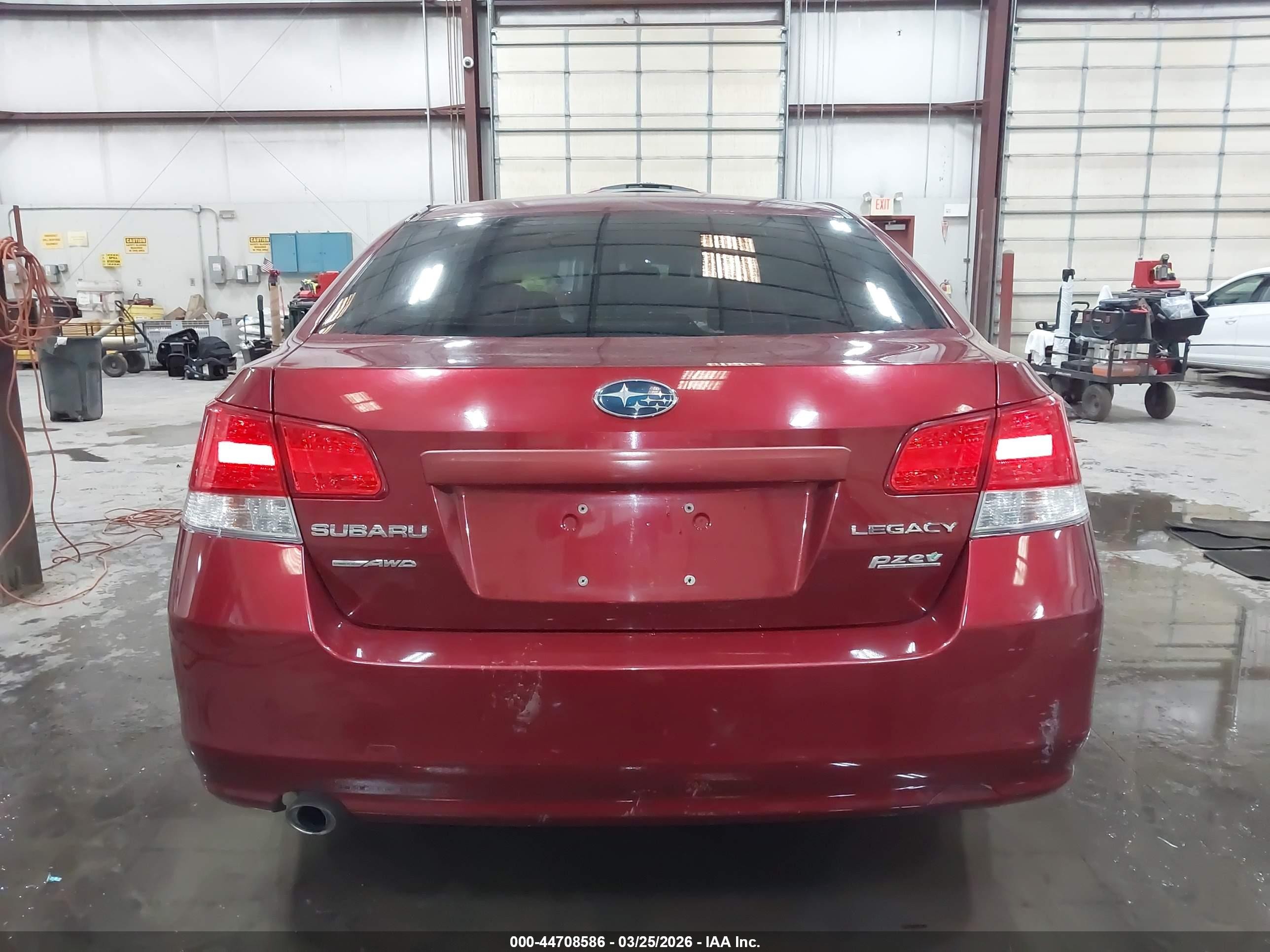 2012 Subaru Legacy 2.5i Premium Red vin: 4S3BMBC68C3029788