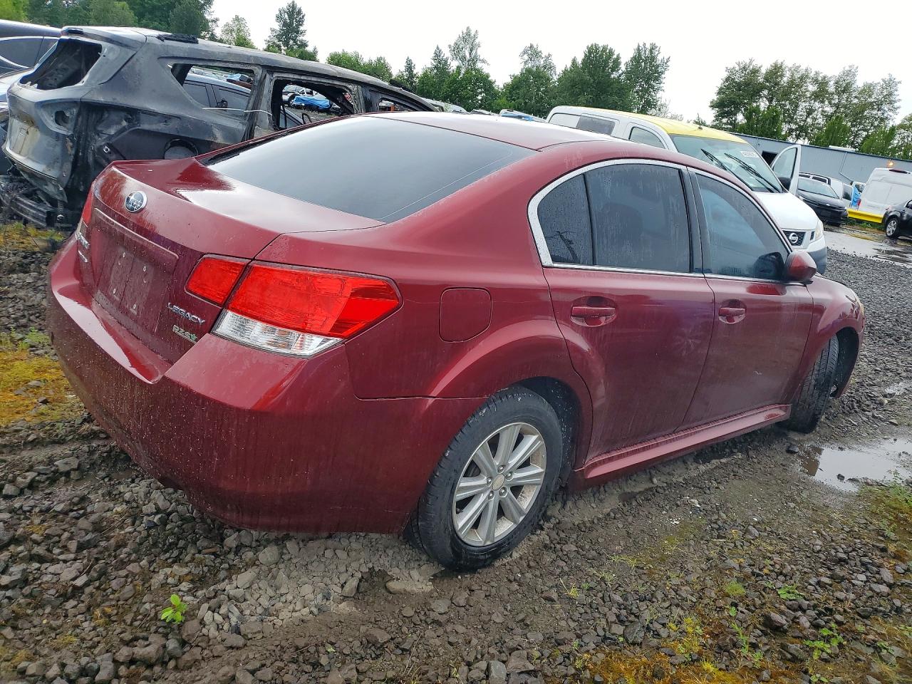 2012 Subaru Legacy 2.5i Premium Бордовый vin: 4S3BMBC68C3042847