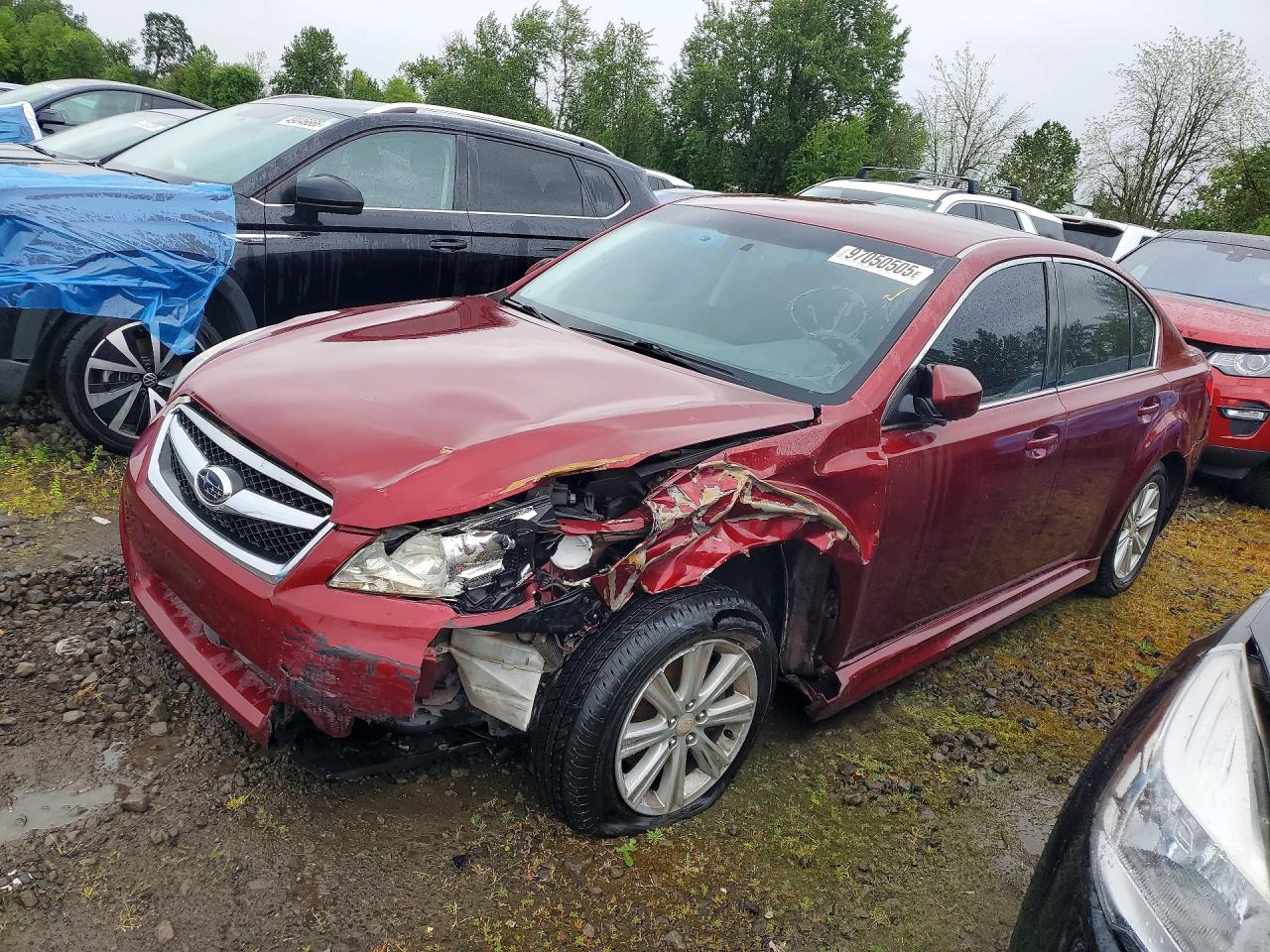 2012 Subaru Legacy 2.5i Premium Бордовый vin: 4S3BMBC68C3042847