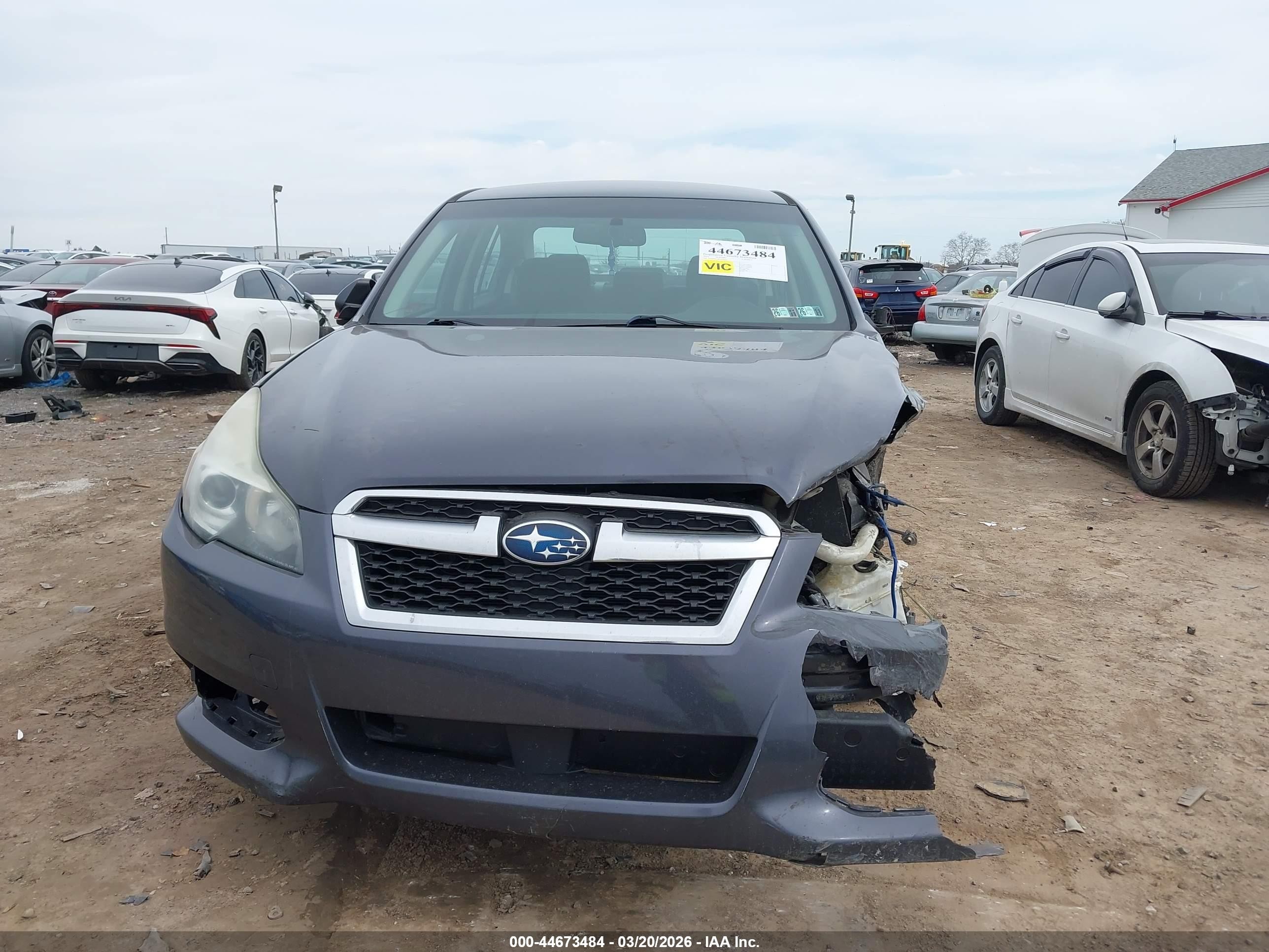 2013 Subaru Legacy 2.5i Premium Серый vin: 4S3BMBC68D3038864