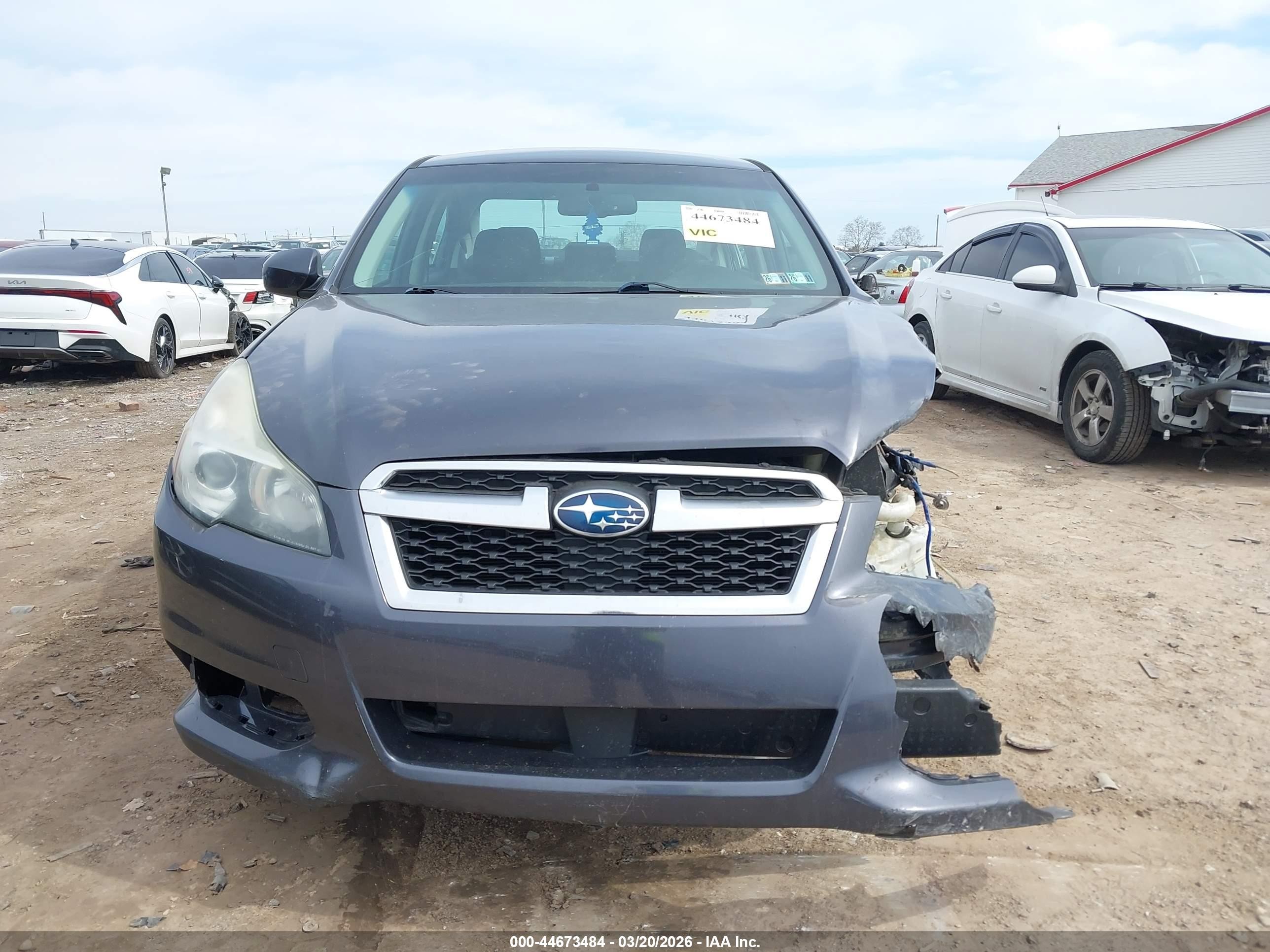 2013 Subaru Legacy 2.5i Premium Серый vin: 4S3BMBC68D3038864