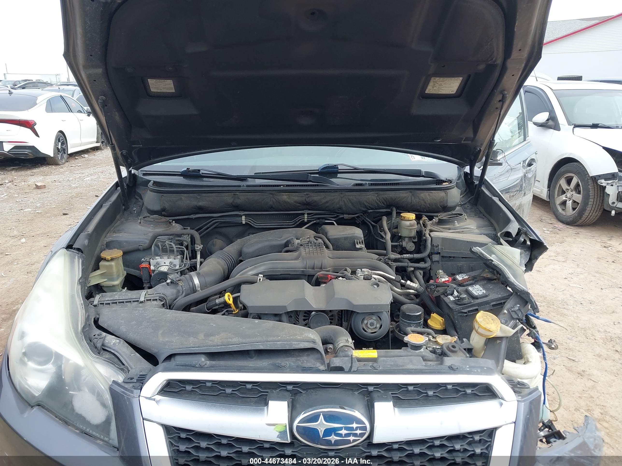 2013 Subaru Legacy 2.5i Premium Серый vin: 4S3BMBC68D3038864