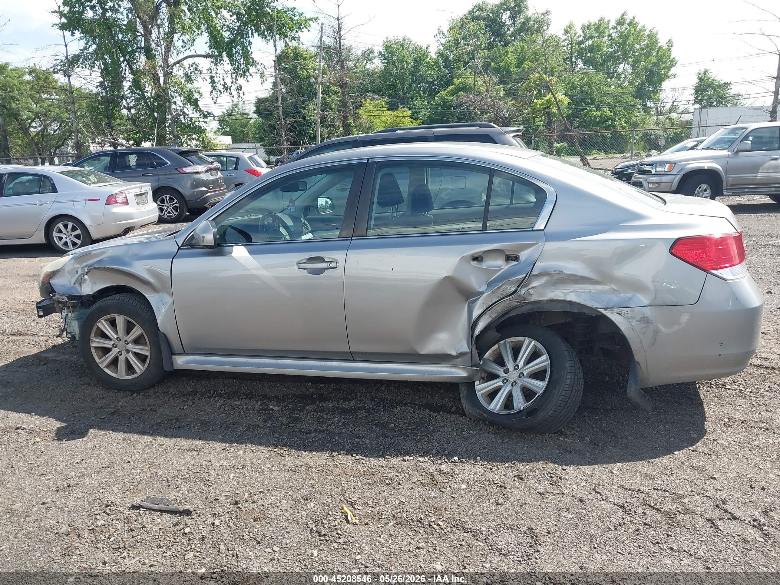 2010 Subaru Legacy 2.5i Premium Silver vin: 4S3BMBC69A3225834