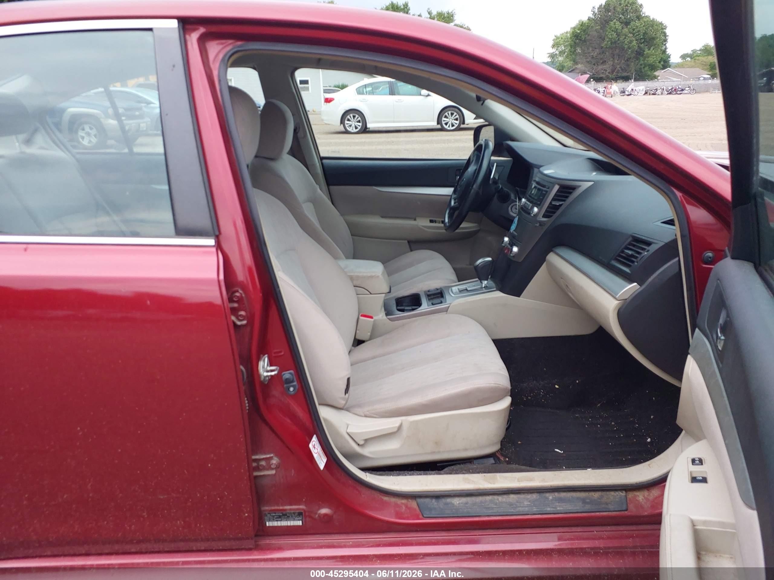 2013 Subaru Legacy 2.5i Premium Red vin: 4S3BMBC69D3014685