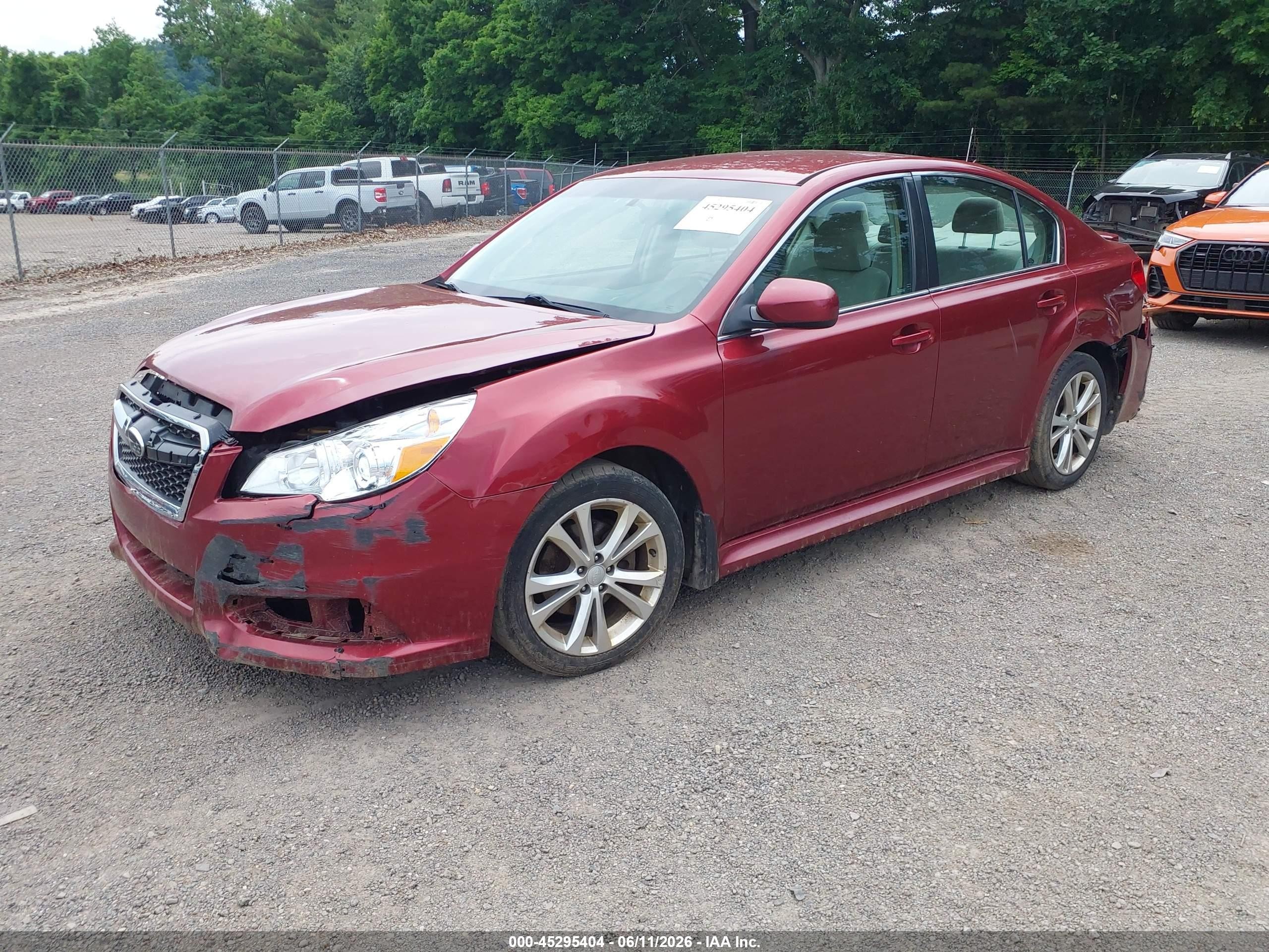 2013 Subaru Legacy 2.5i Premium Red vin: 4S3BMBC69D3014685