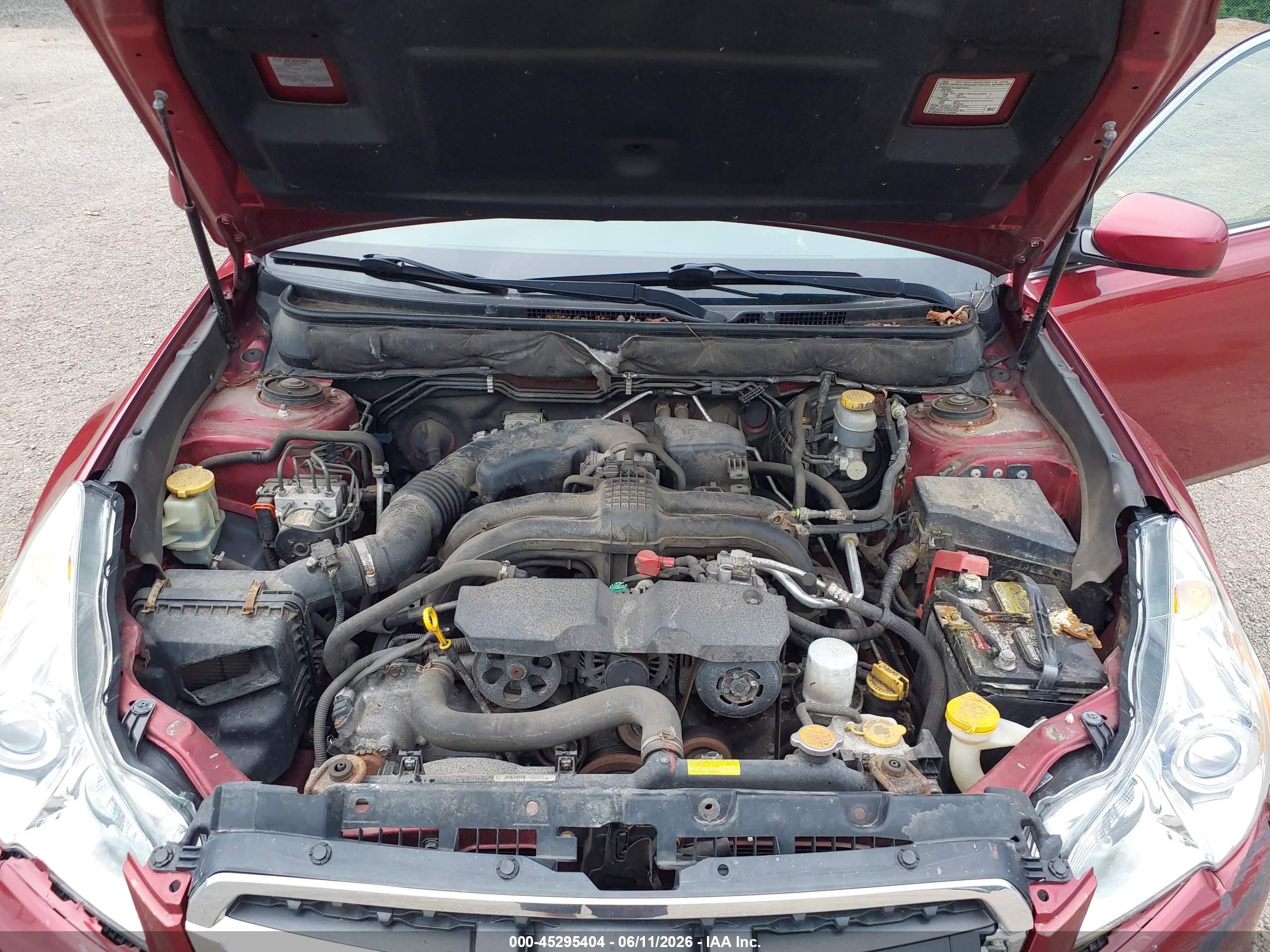 2013 Subaru Legacy 2.5i Premium Red vin: 4S3BMBC69D3014685