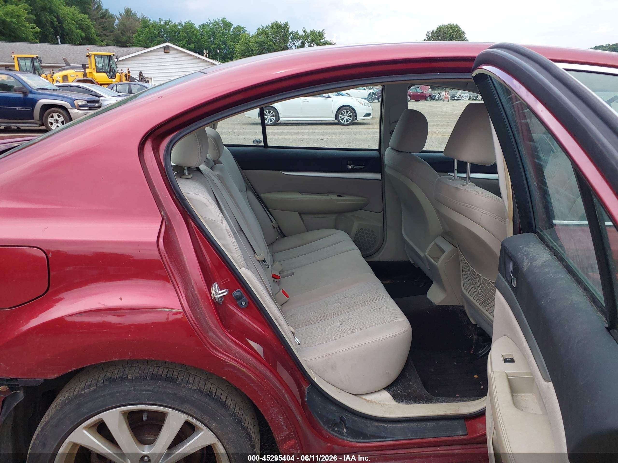 2013 Subaru Legacy 2.5i Premium Red vin: 4S3BMBC69D3014685
