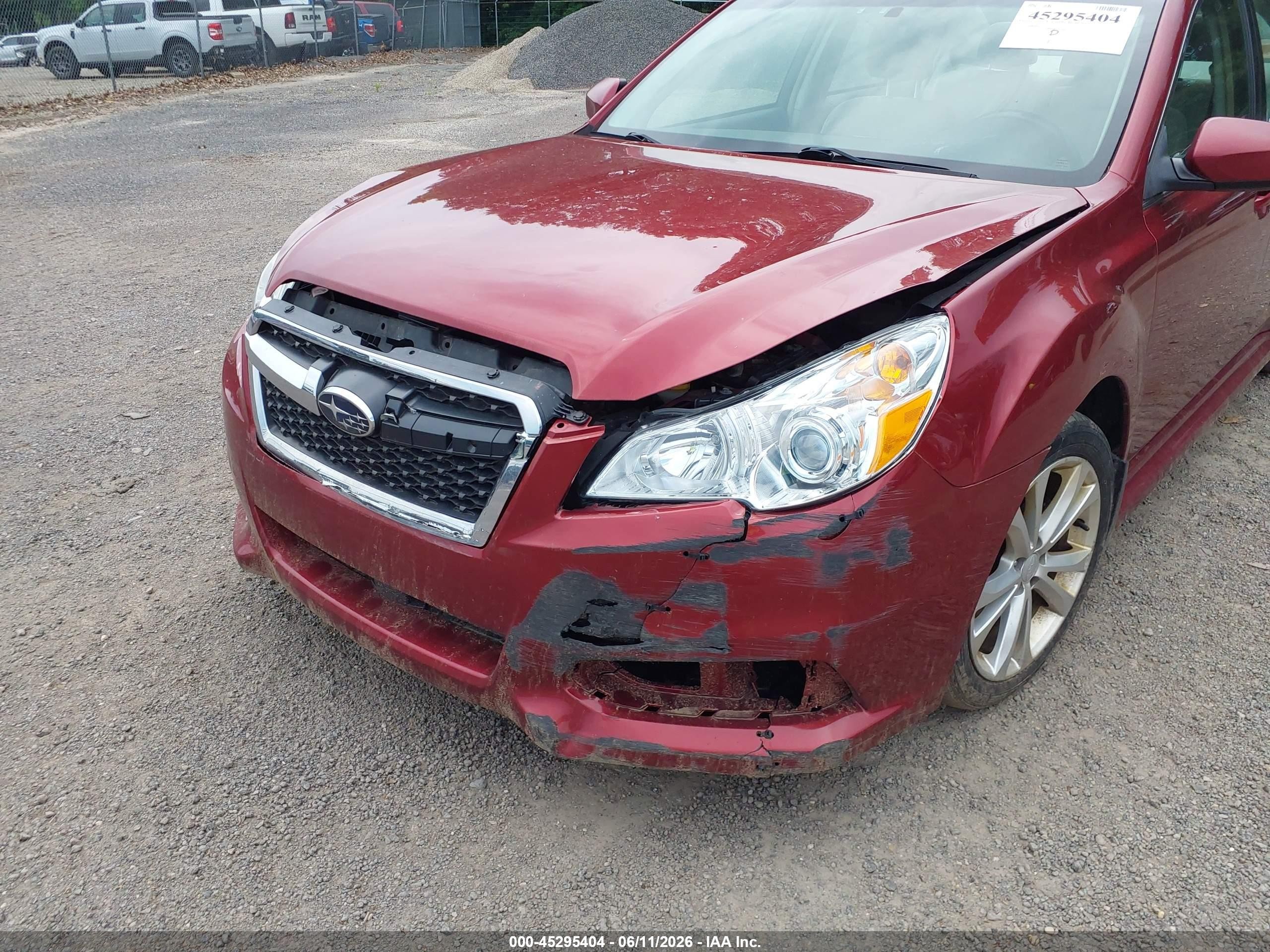 2013 Subaru Legacy 2.5i Premium Red vin: 4S3BMBC69D3014685