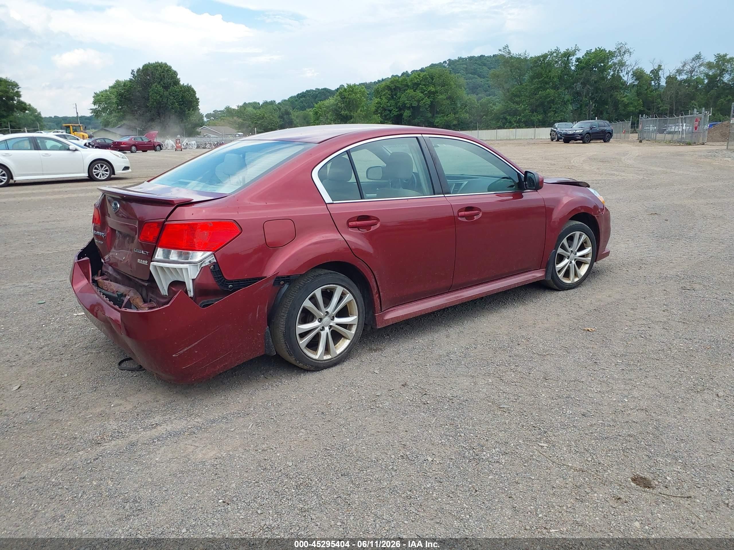 2013 Subaru Legacy 2.5i Premium Red vin: 4S3BMBC69D3014685