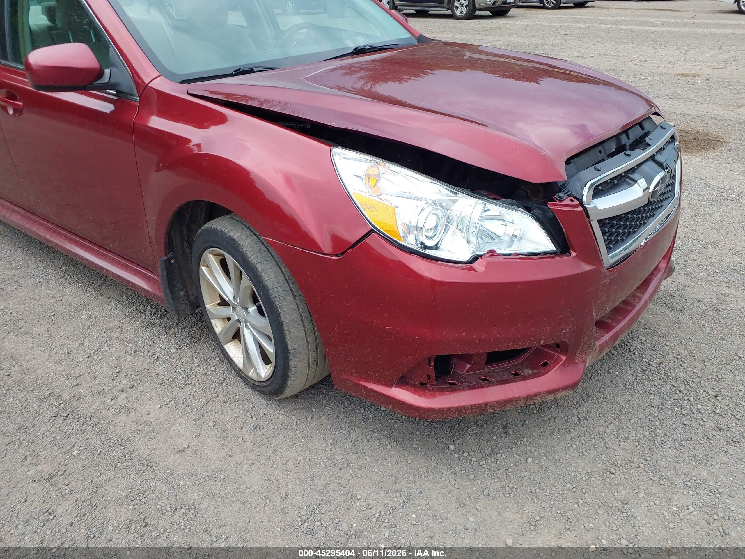 2013 Subaru Legacy 2.5i Premium Red vin: 4S3BMBC69D3014685