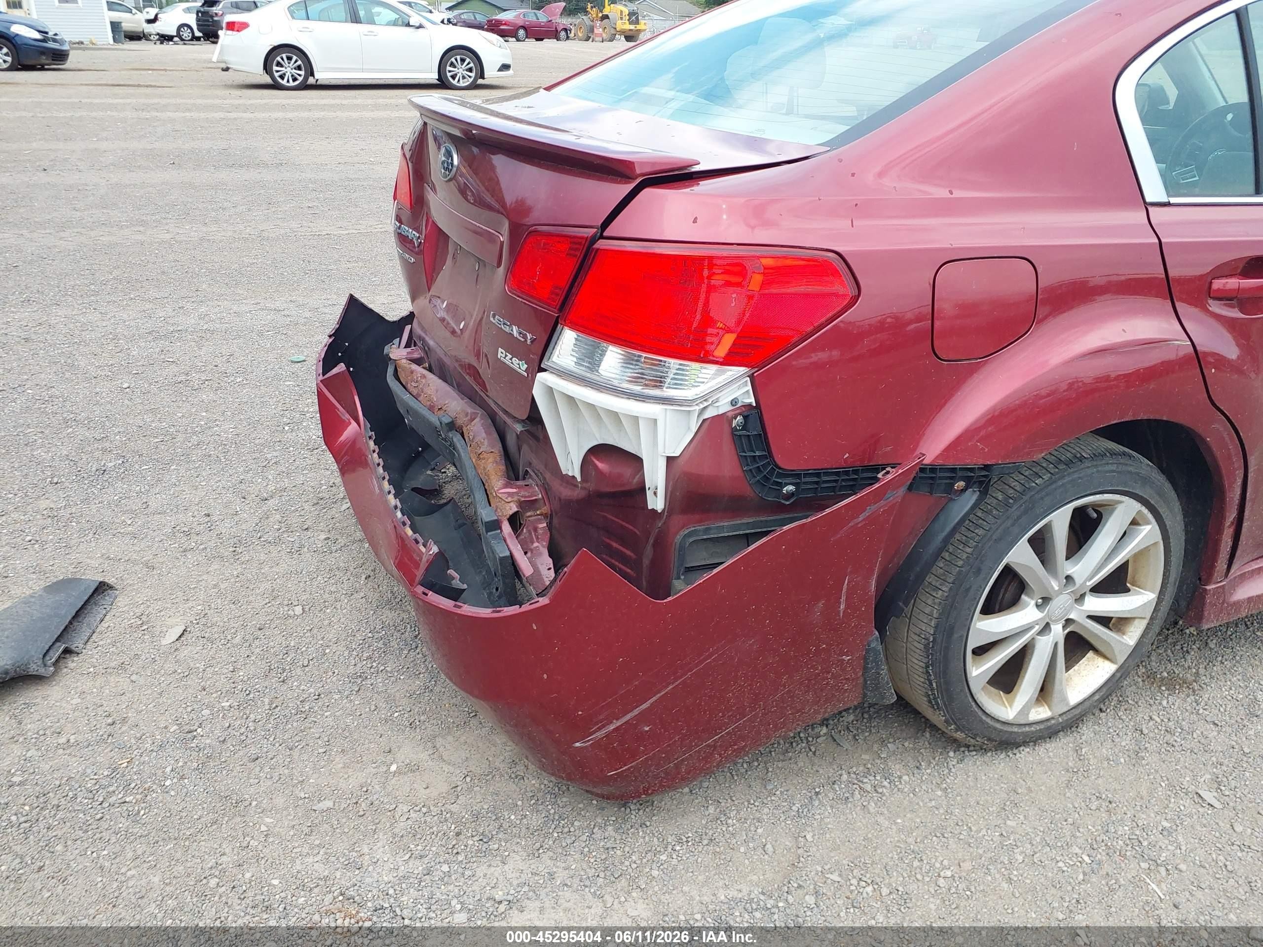 2013 Subaru Legacy 2.5i Premium Red vin: 4S3BMBC69D3014685