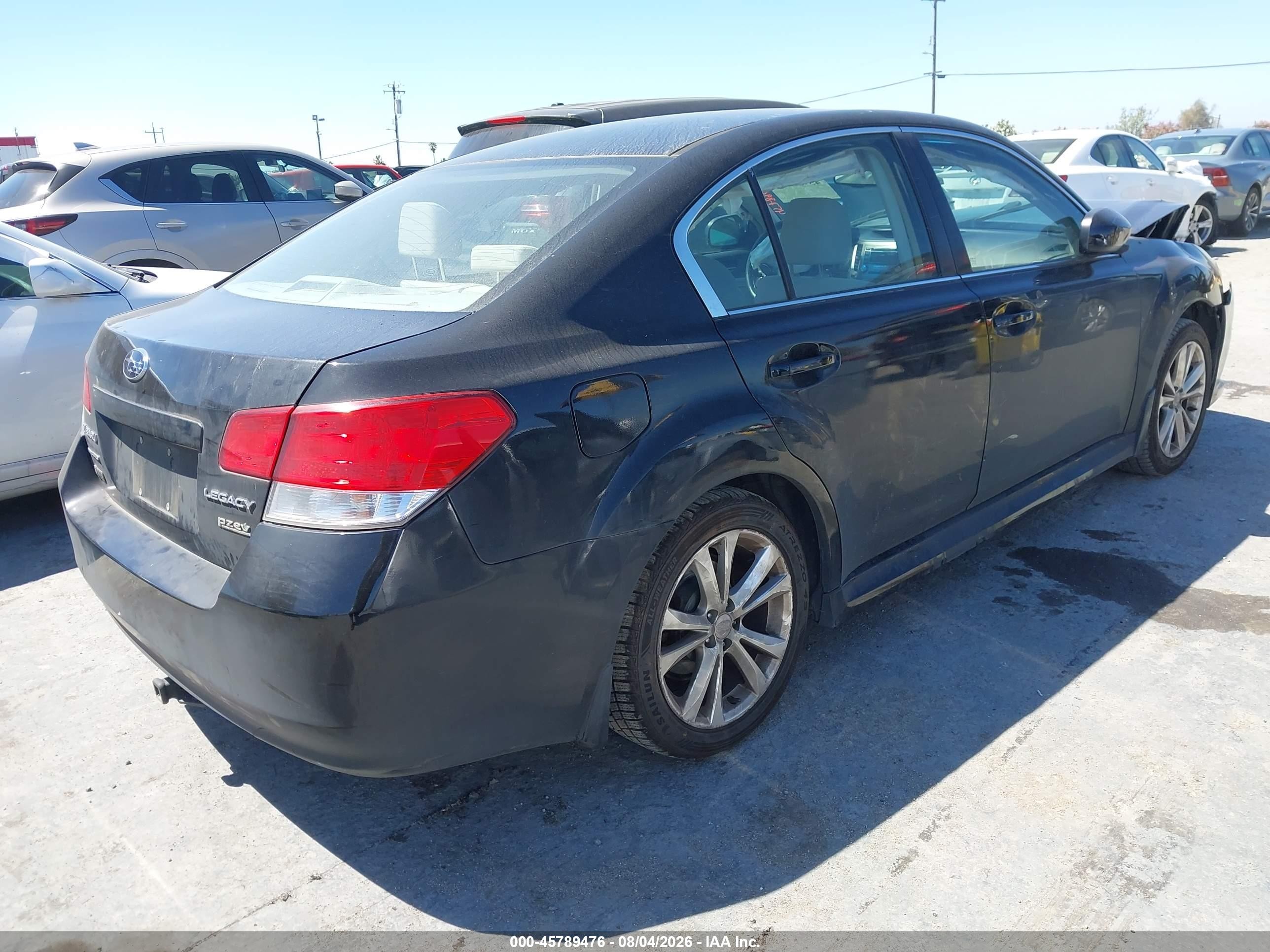 2013 Subaru Legacy 2.5i Premium Black vin: 4S3BMBC69D3031583