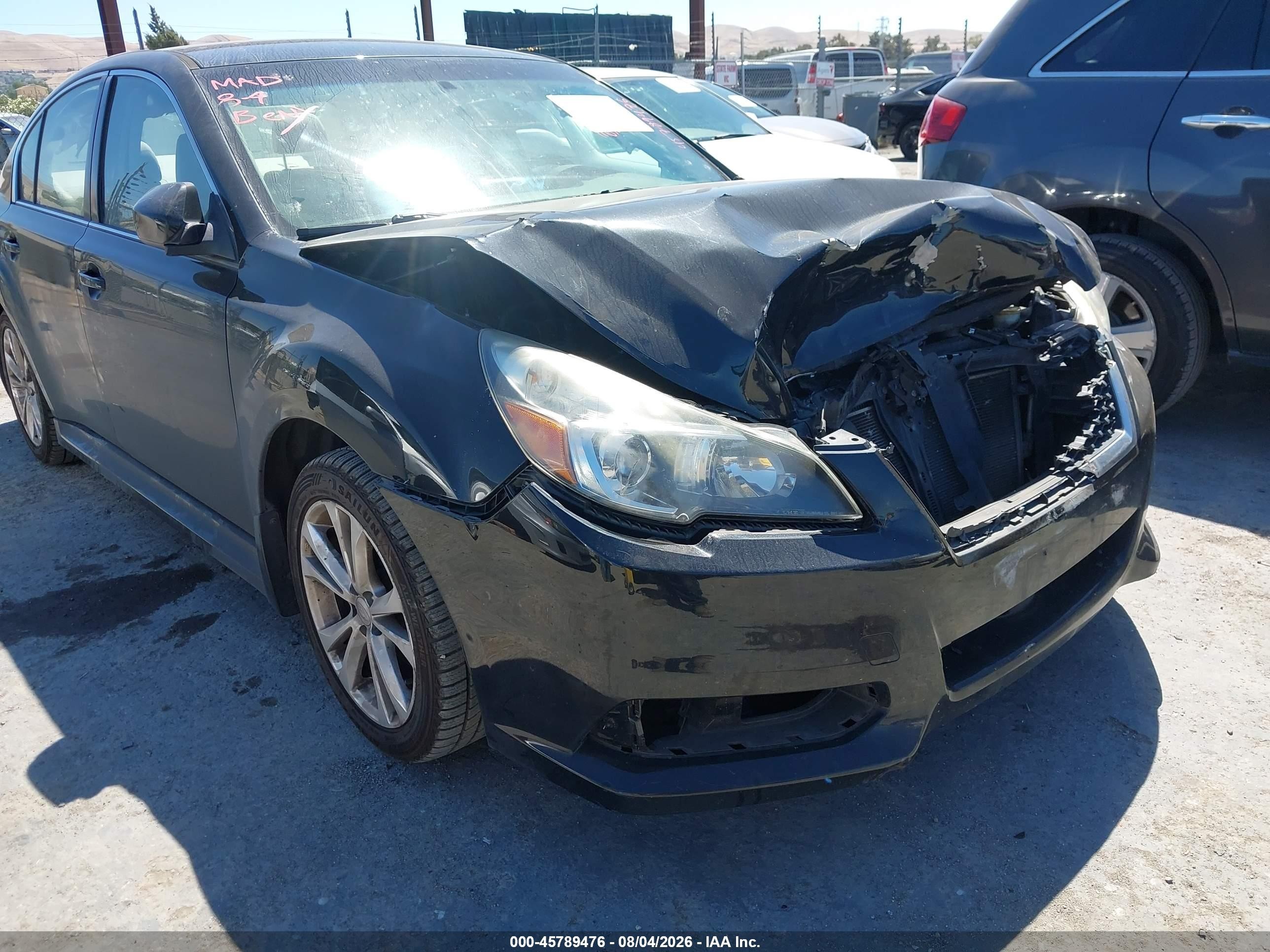 2013 Subaru Legacy 2.5i Premium Black vin: 4S3BMBC69D3031583