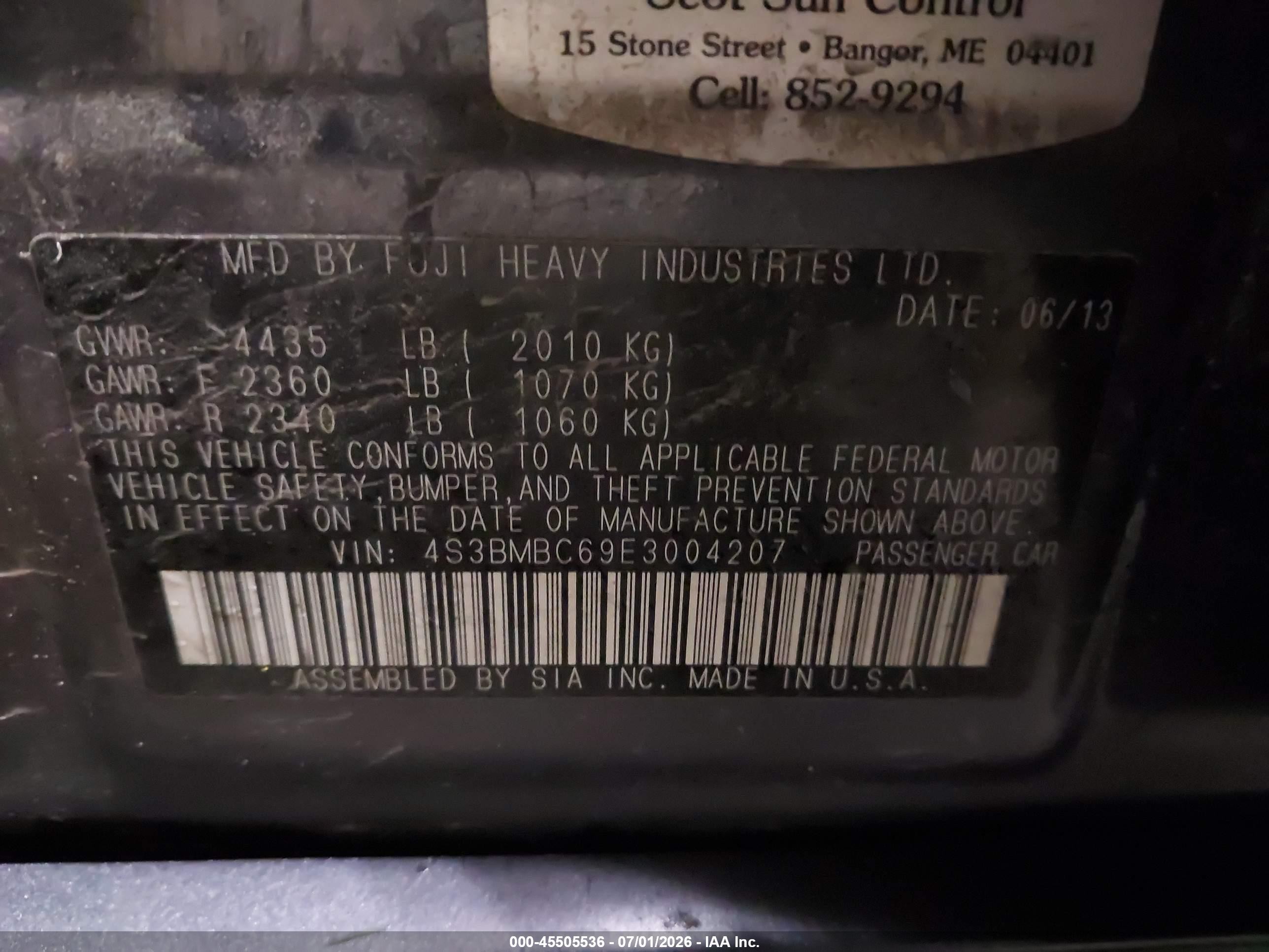 2014 Subaru Legacy 2.5i Premium Gray vin: 4S3BMBC69E3004207