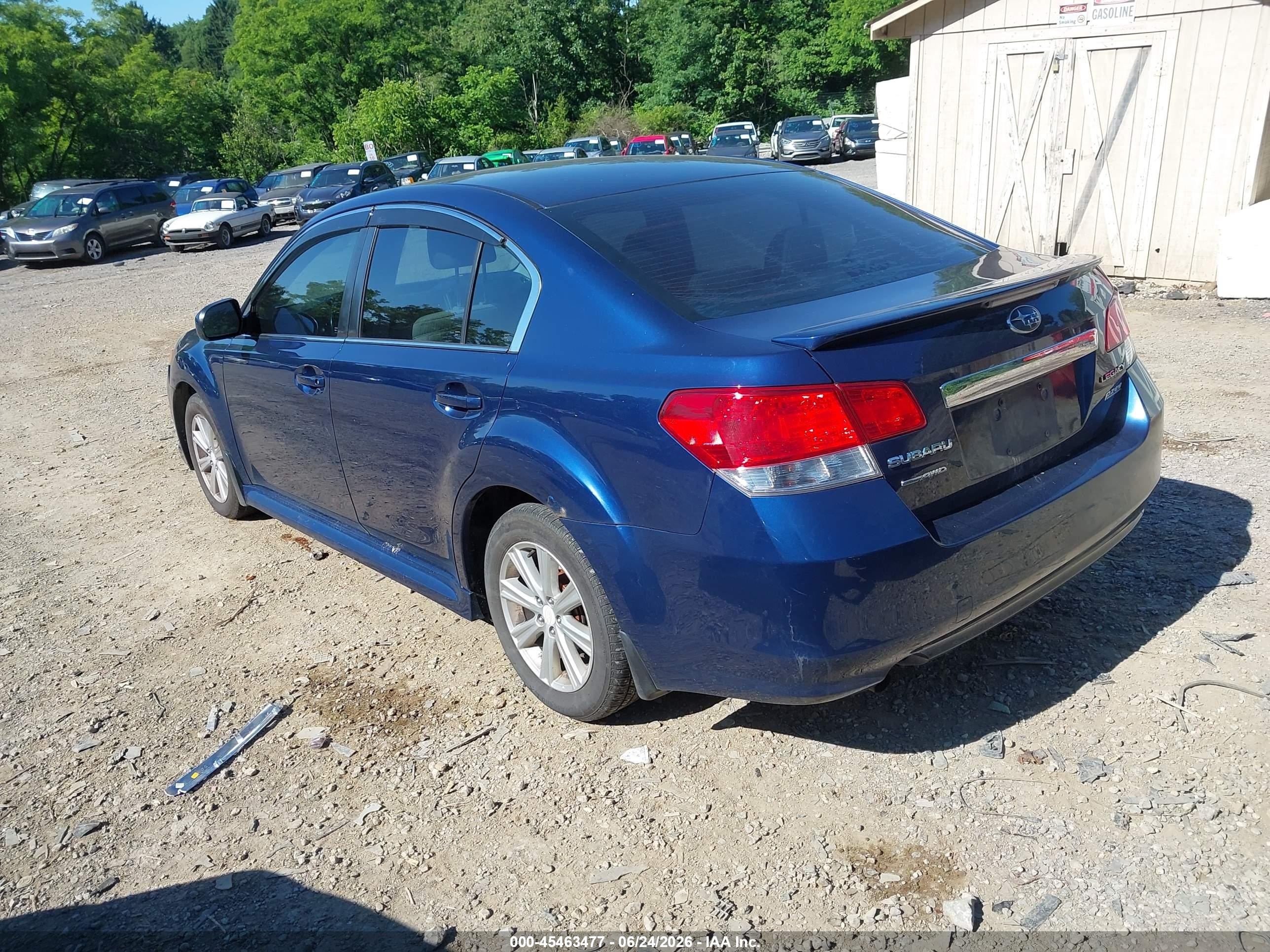 2011 Subaru Legacy 2.5i Premium Blue vin: 4S3BMBC6XB3251716