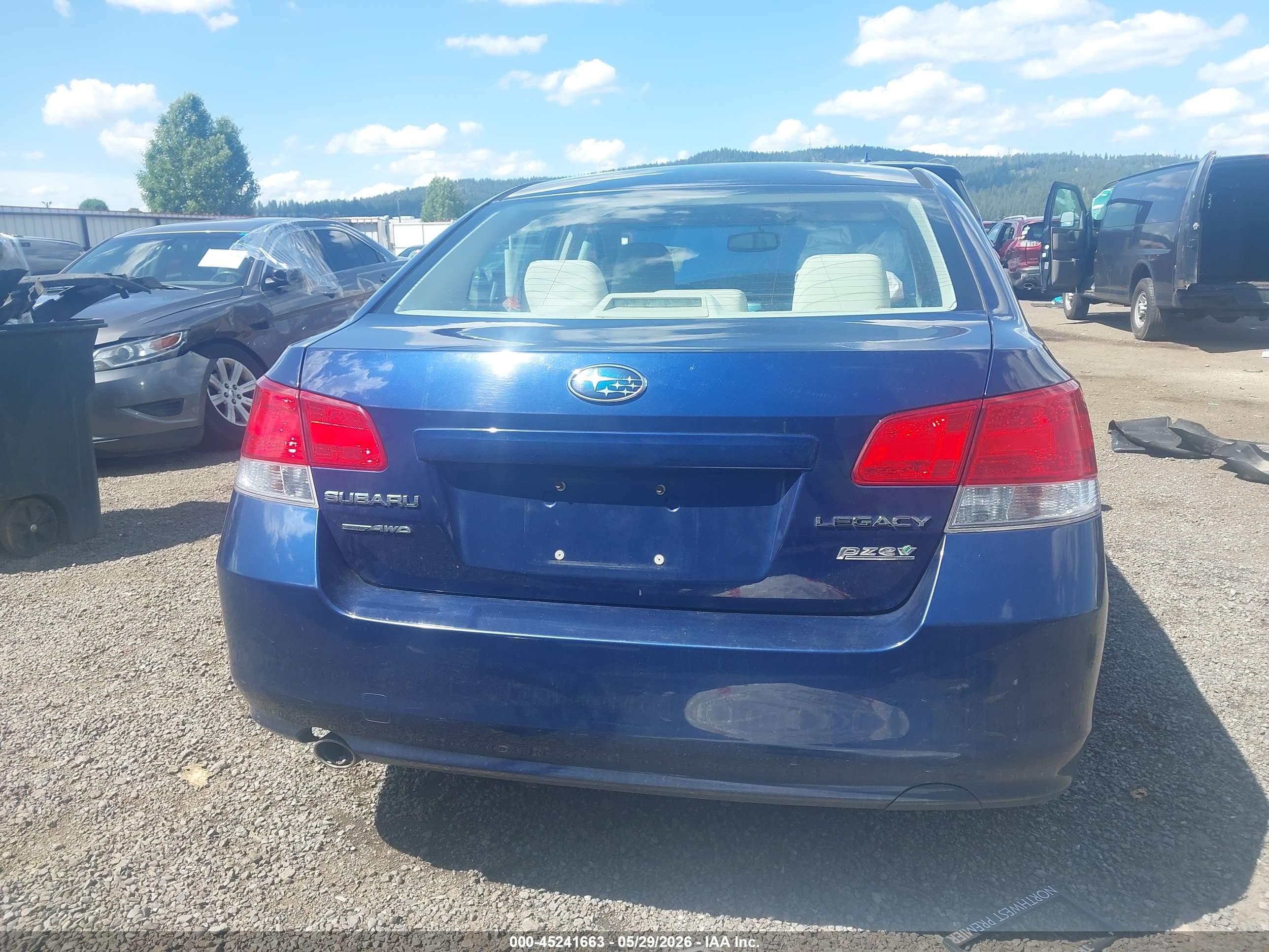 2011 Subaru Legacy 2.5i Premium Dark Blue vin: 4S3BMBC6XB3255149