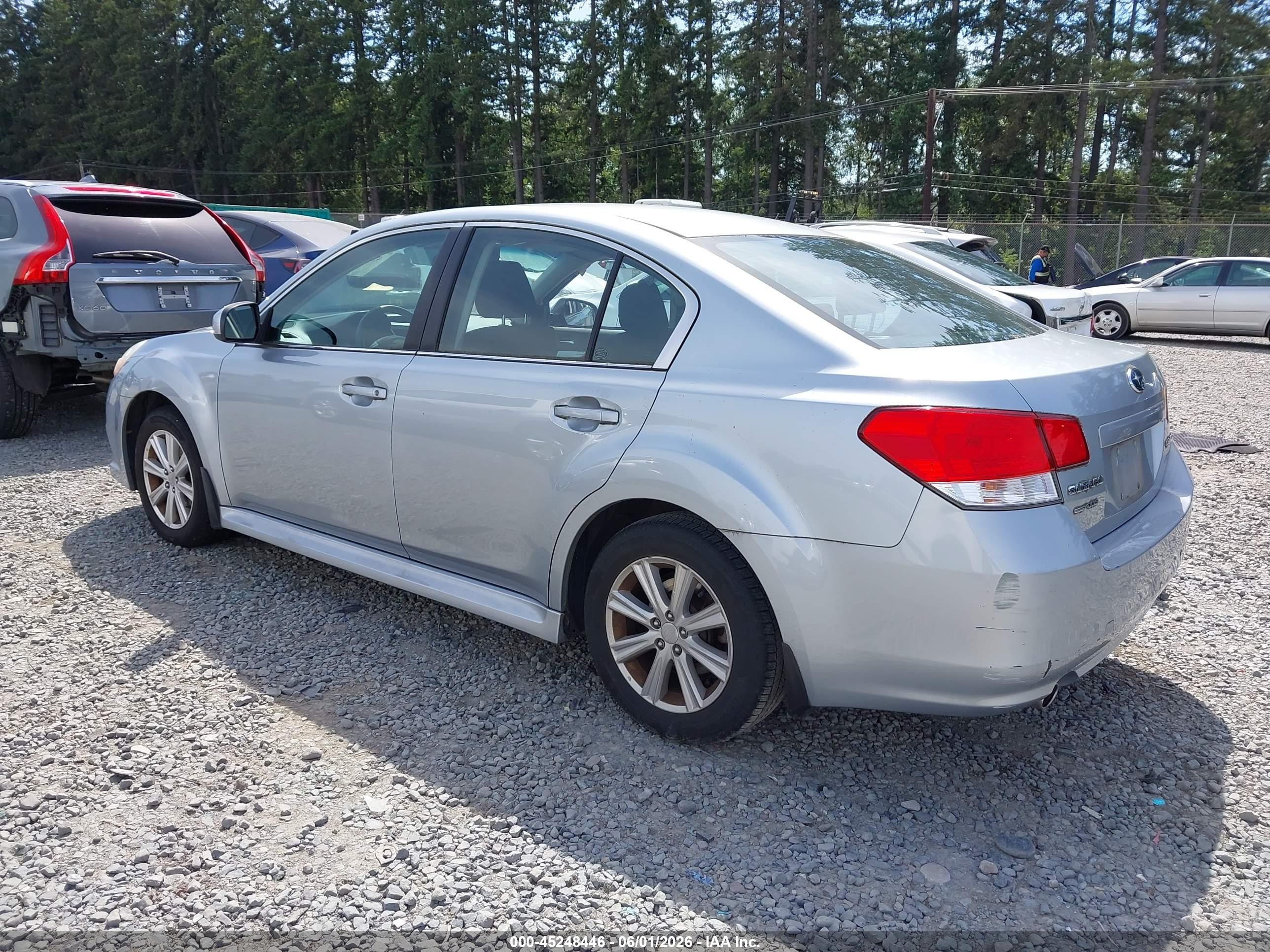 2012 Subaru Legacy 2.5i Premium Silver vin: 4S3BMBC6XC3013723