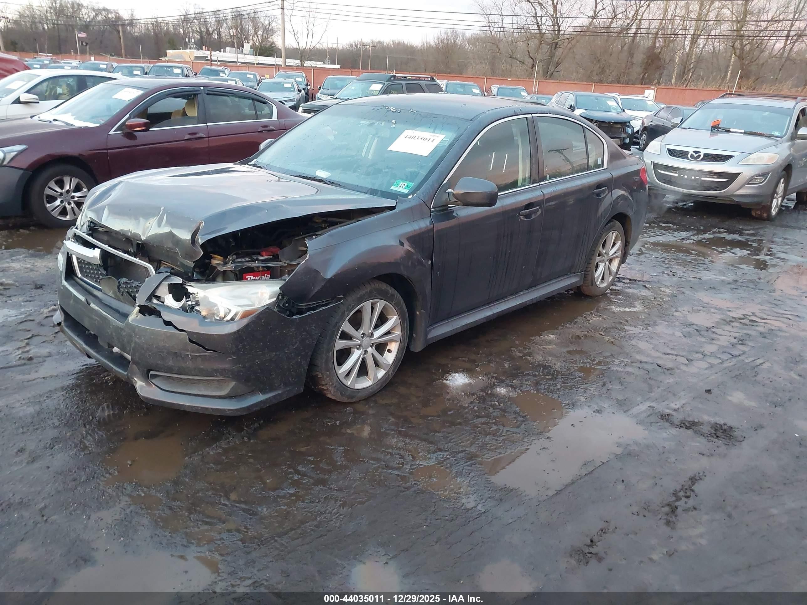 2013 Subaru Legacy 2.5i Premium Серый vin: 4S3BMBC6XD3021449