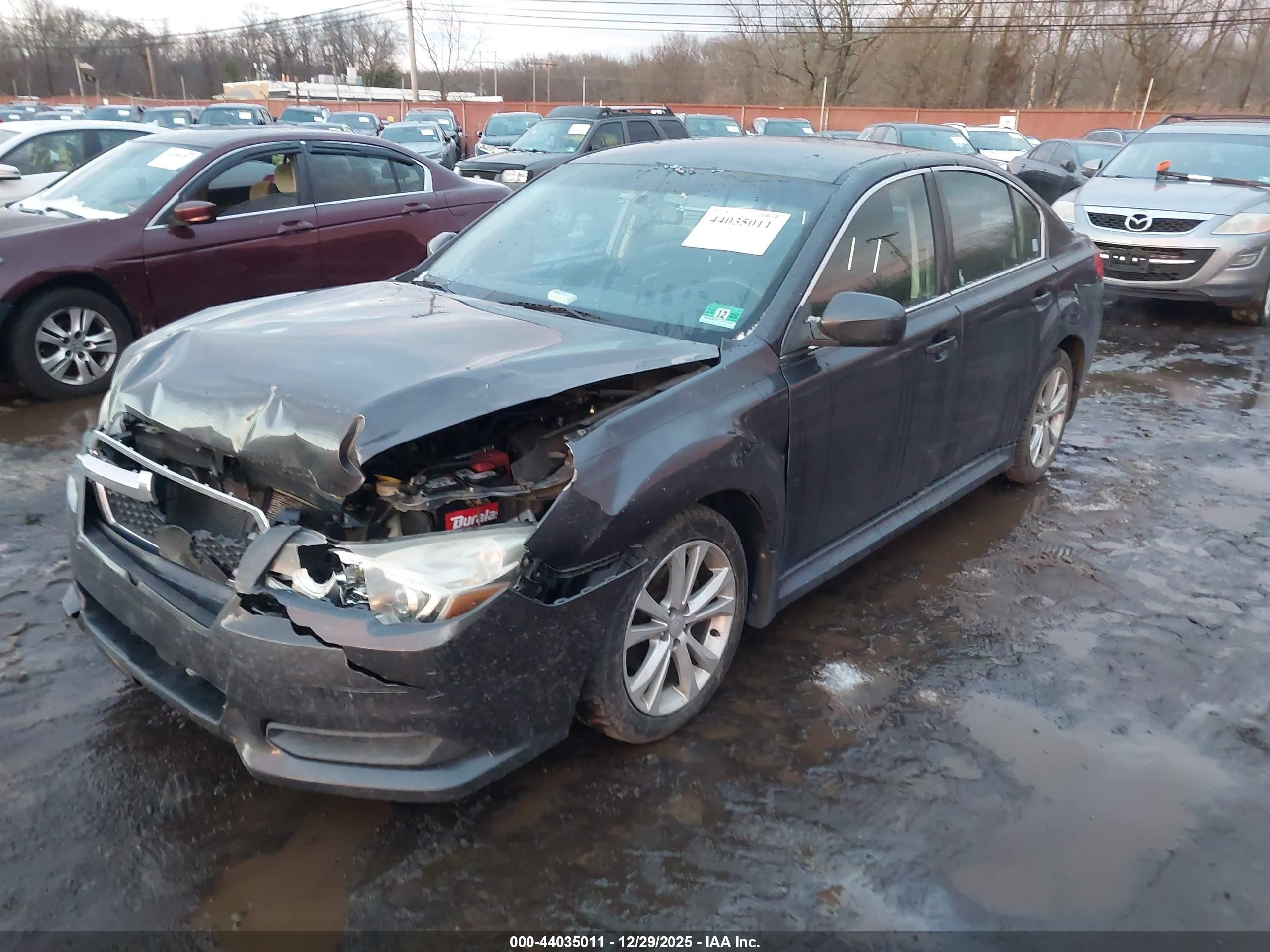 2013 Subaru Legacy 2.5i Premium Серый vin: 4S3BMBC6XD3021449