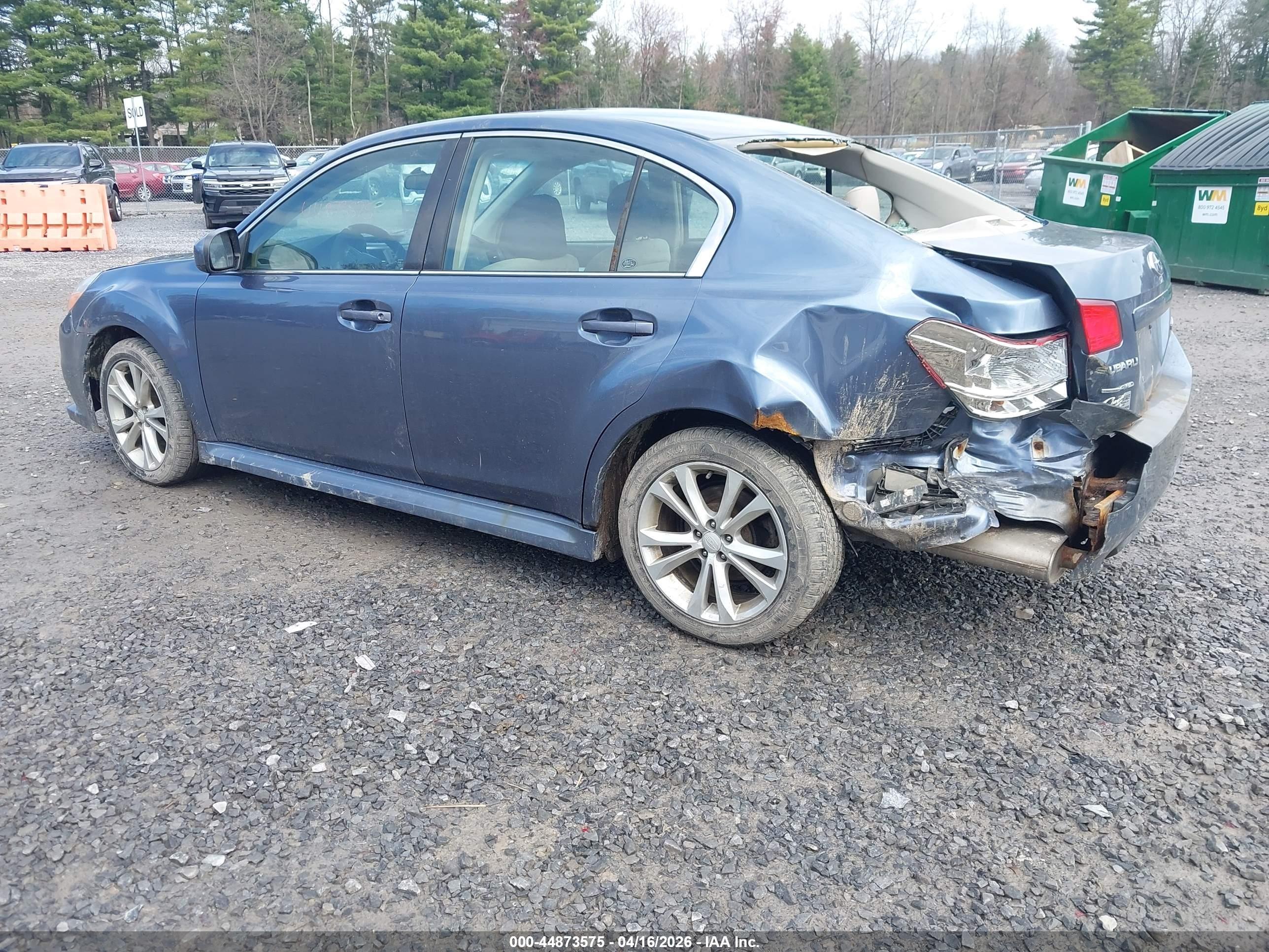 2013 Subaru Legacy 2.5i Premium Blue vin: 4S3BMBC6XD3026408