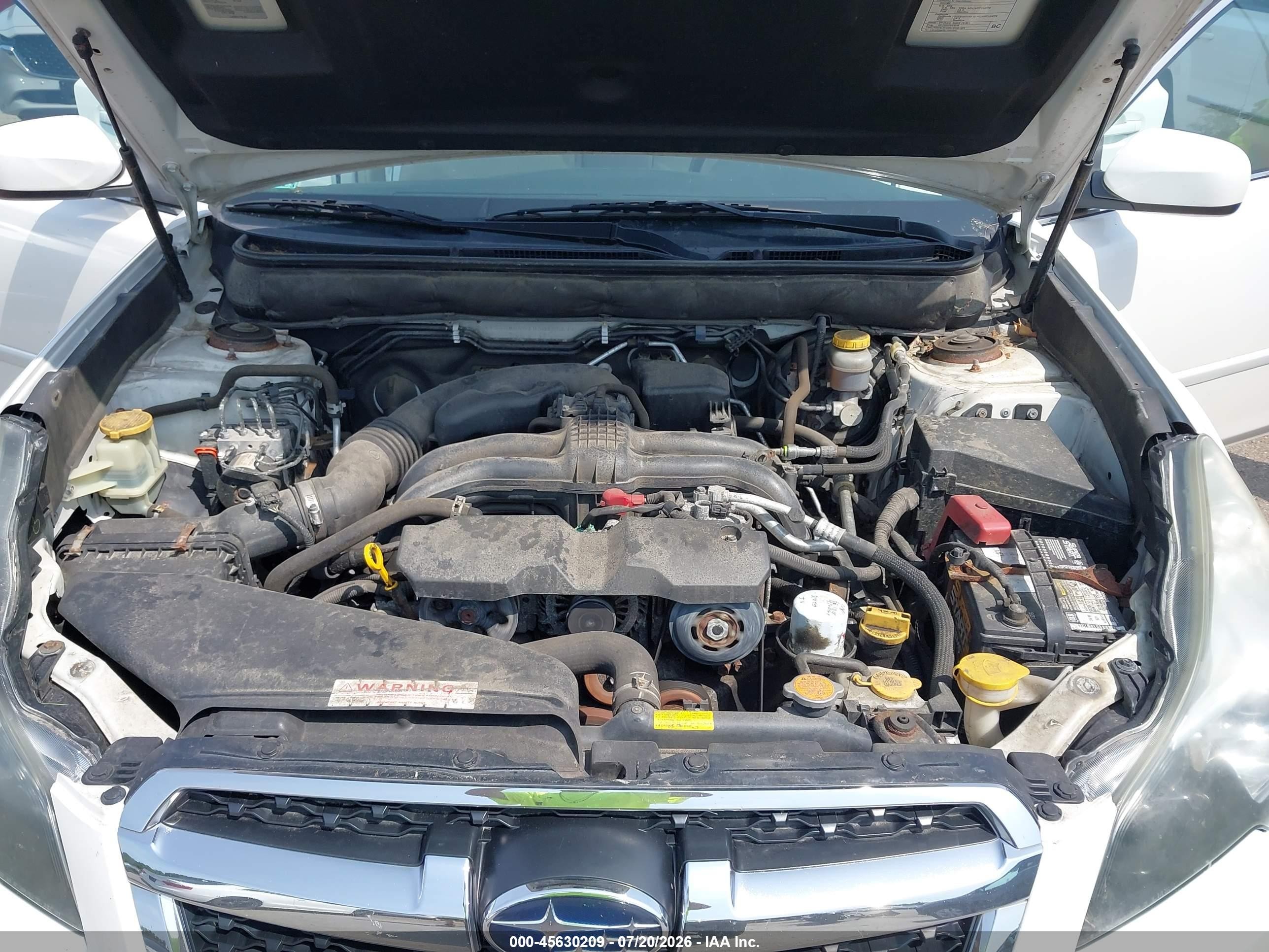 2013 Subaru Legacy 2.5i Premium Белый vin: 4S3BMBC6XD3042561