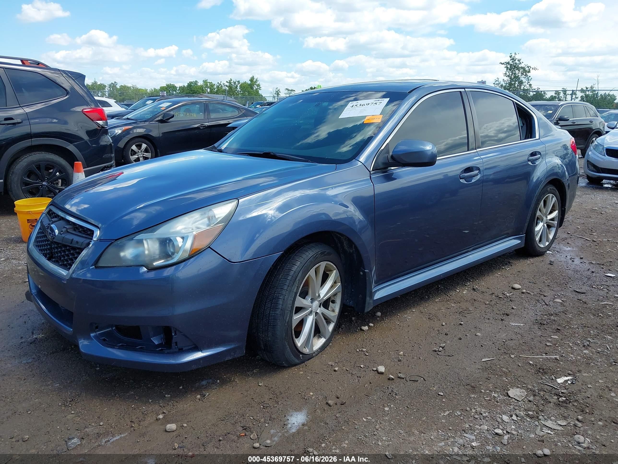 2014 Subaru Legacy 2.5i Premium Blue vin: 4S3BMBD62E3014088