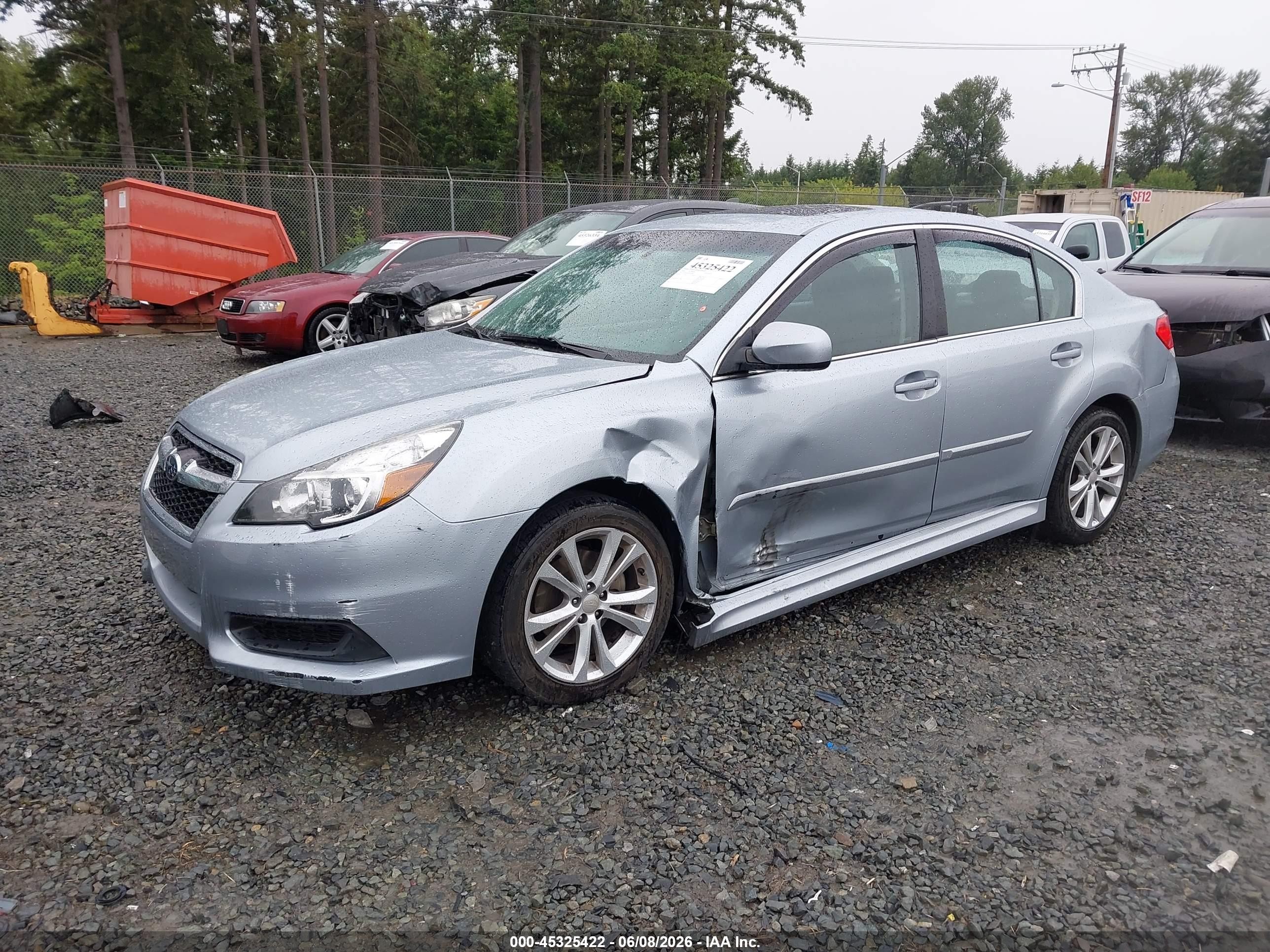 2014 Subaru Legacy 2.5i Premium Light Blue vin: 4S3BMBD69E3019806