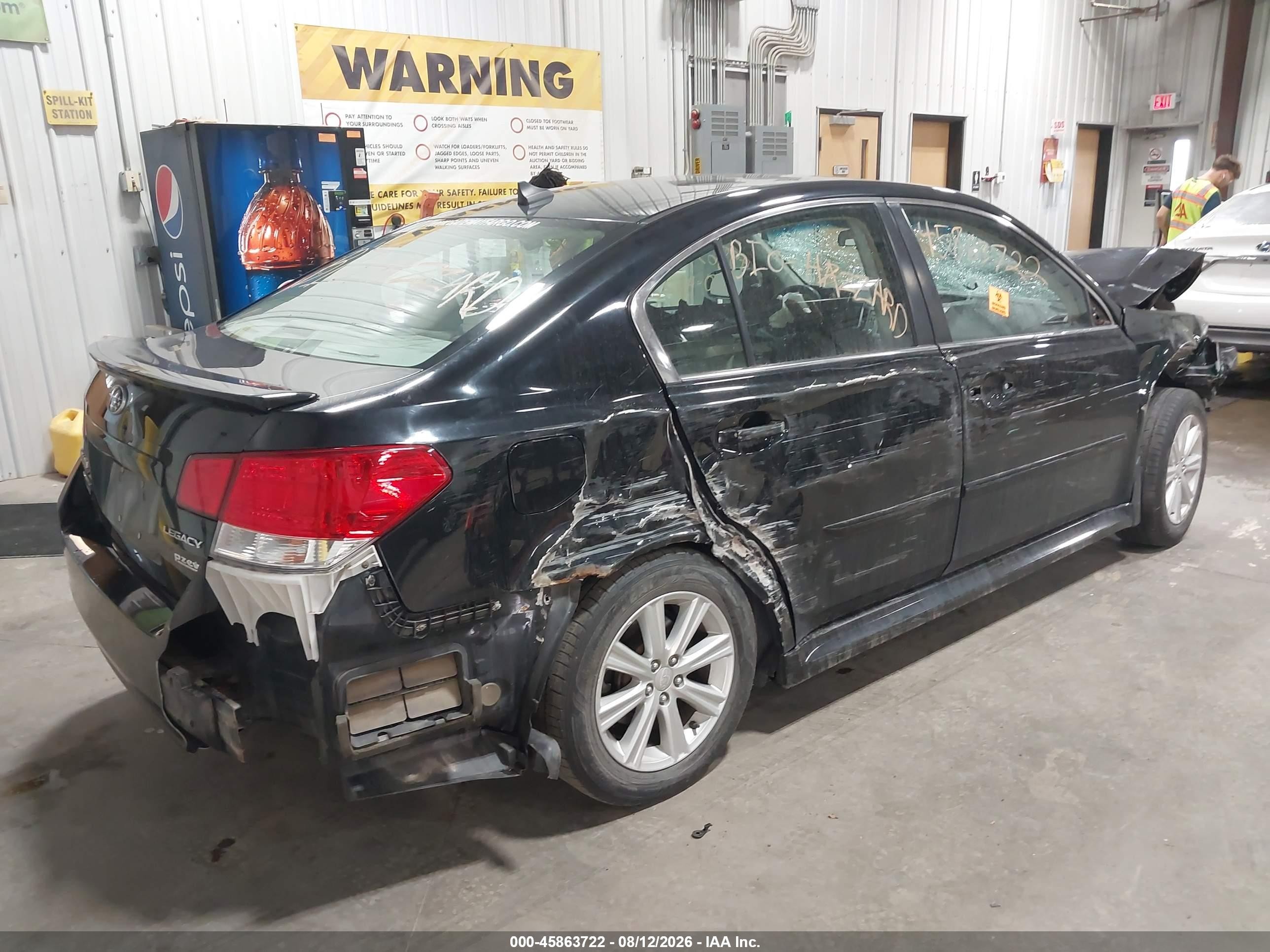 2012 Subaru Legacy 2.5i Premium Black vin: 4S3BMBF68C3030273