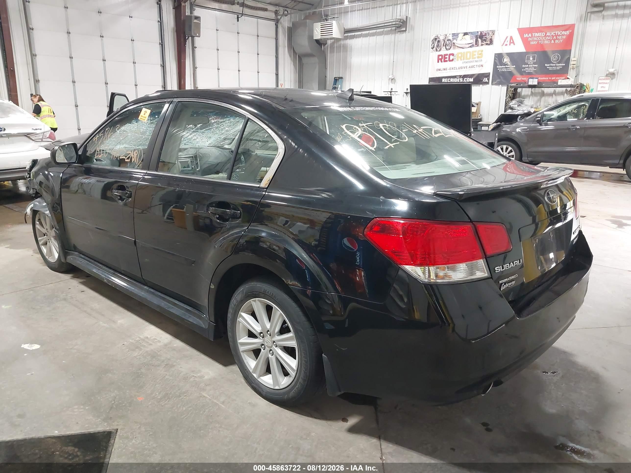 2012 Subaru Legacy 2.5i Premium Black vin: 4S3BMBF68C3030273