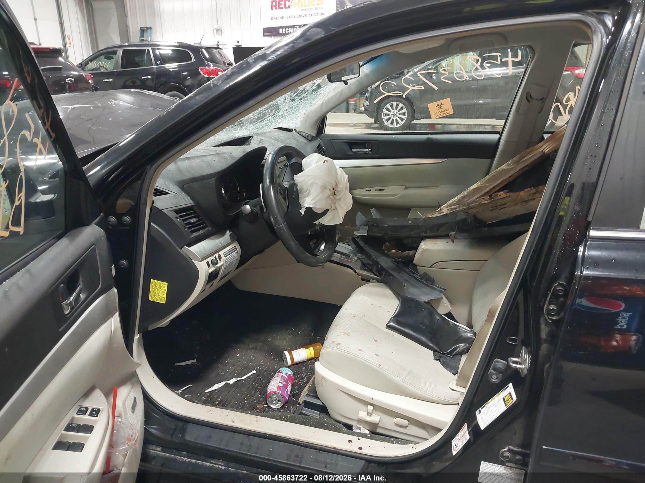 2012 Subaru Legacy 2.5i Premium Black vin: 4S3BMBF68C3030273