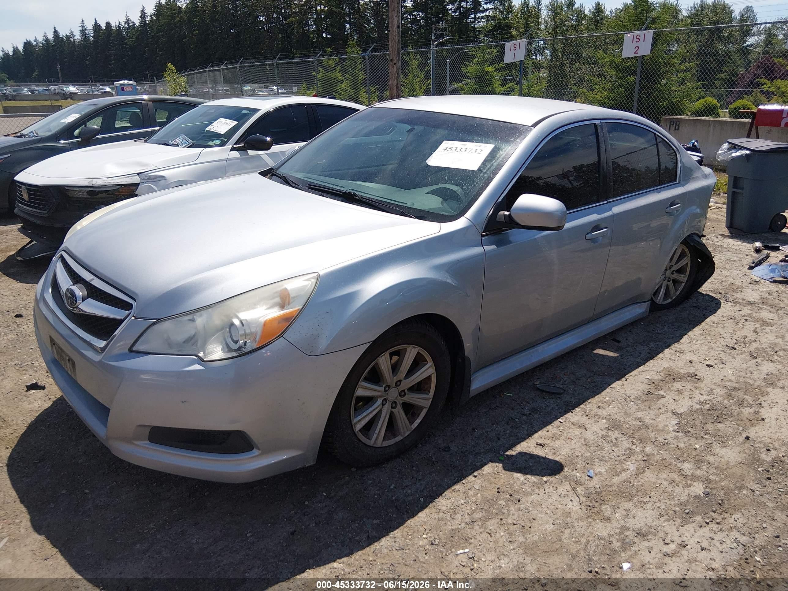 2012 Subaru Legacy 2.5i Premium Серебряный vin: 4S3BMBF6XC3005908