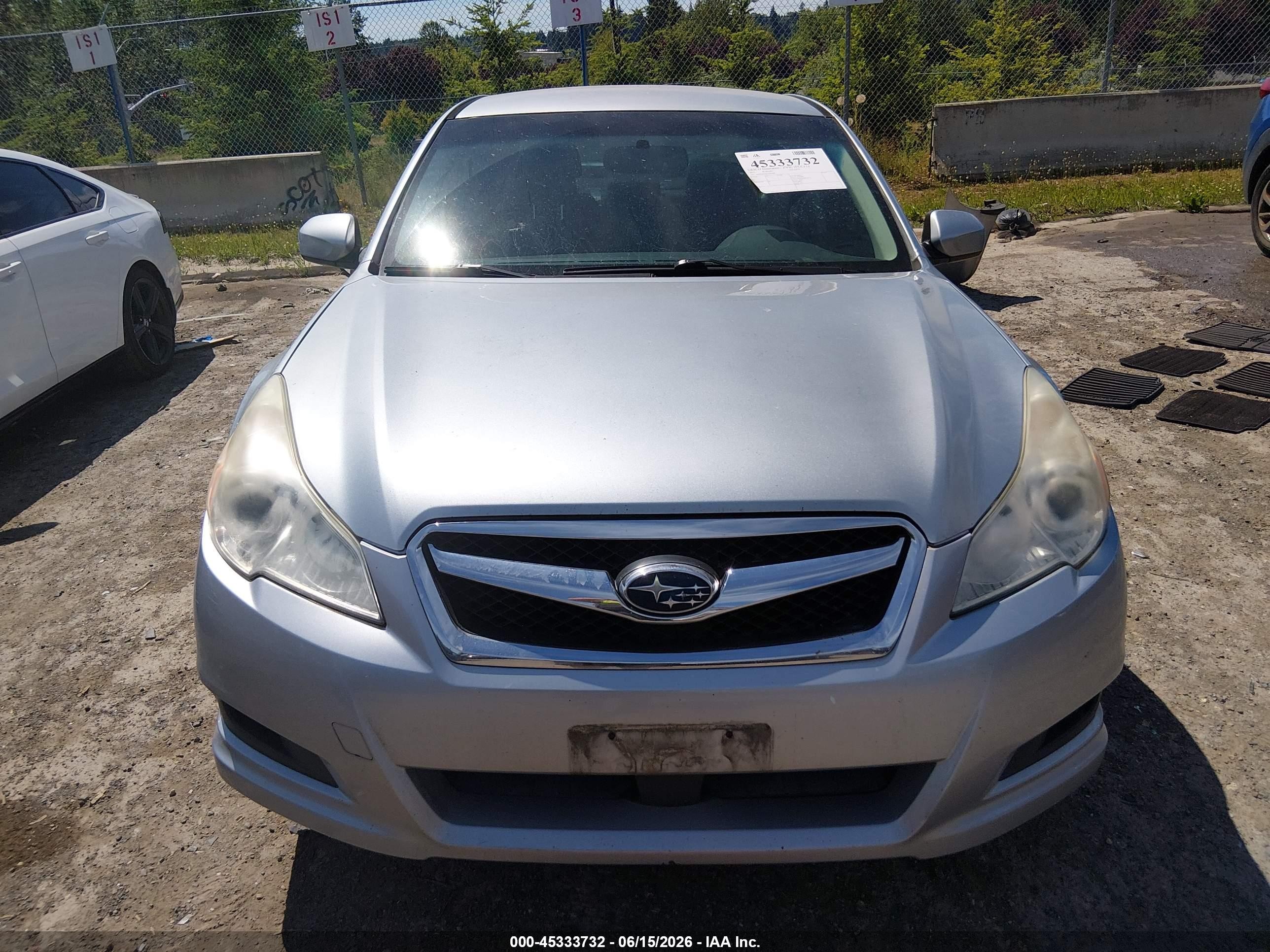 2012 Subaru Legacy 2.5i Premium Серебряный vin: 4S3BMBF6XC3005908