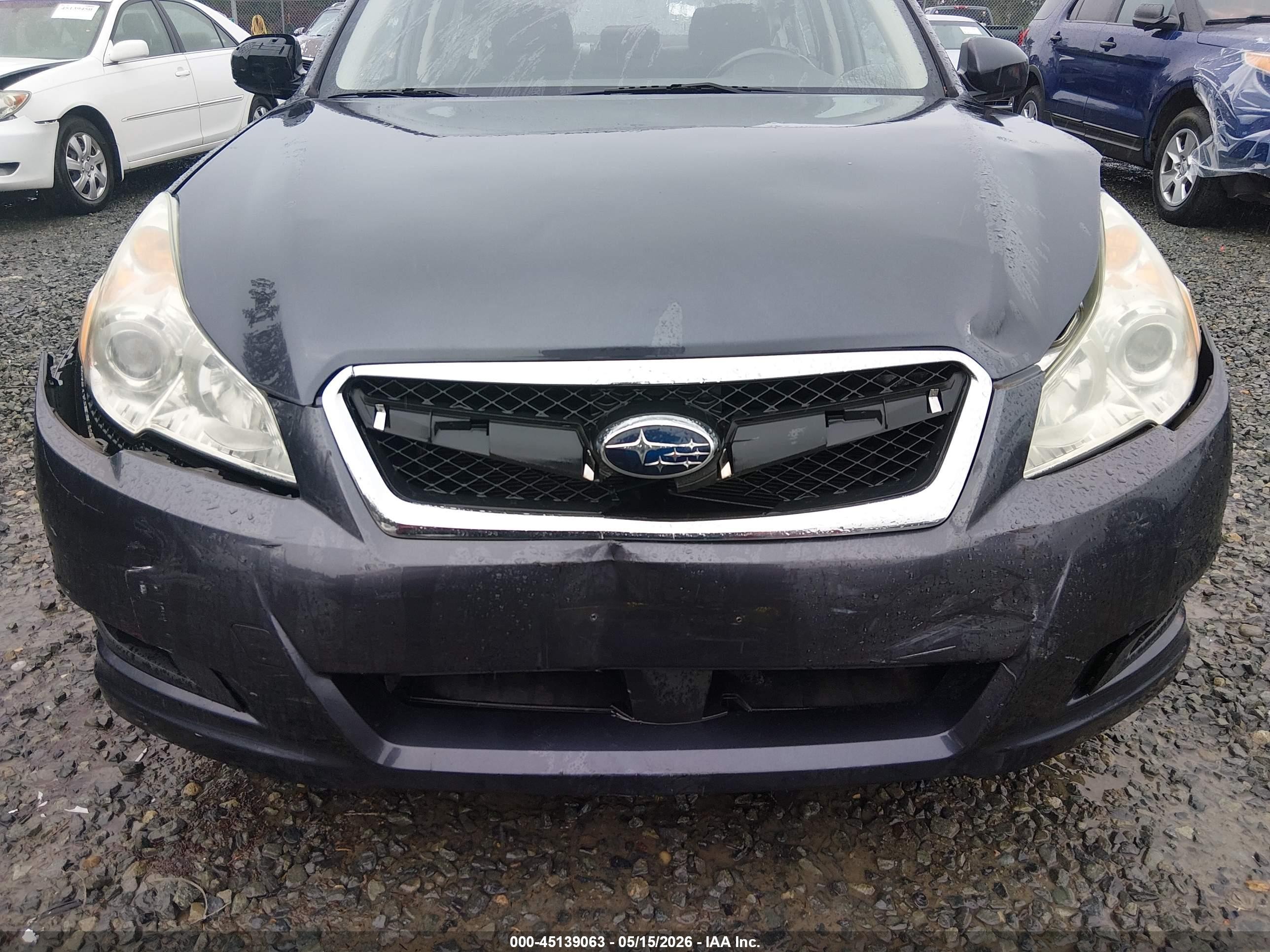 2010 Subaru Legacy 2.5i Premium Серый vin: 4S3BMBG60A3222119