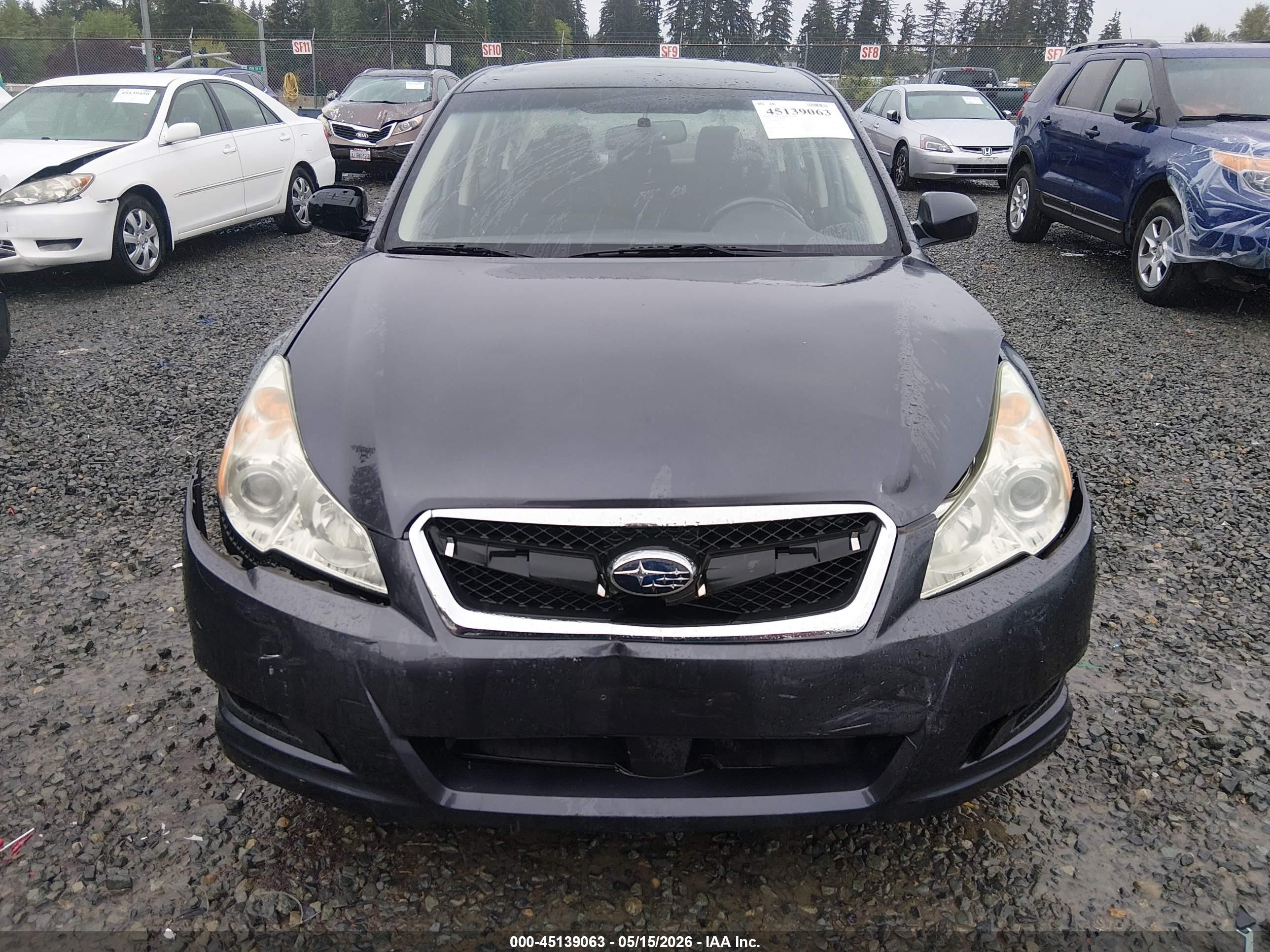 2010 Subaru Legacy 2.5i Premium Серый vin: 4S3BMBG60A3222119
