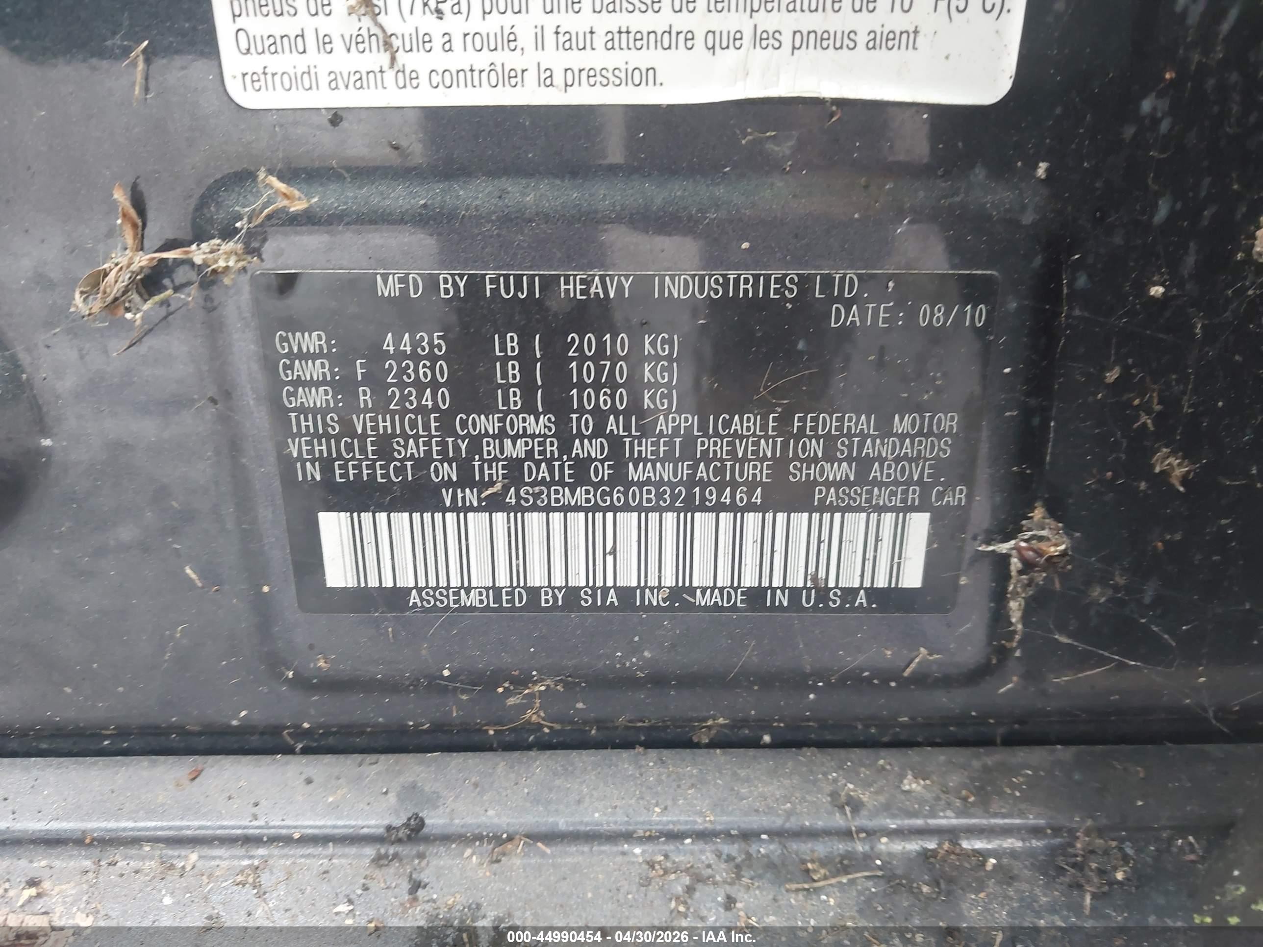 2011 Subaru Legacy 2.5i Premium Gray vin: 4S3BMBG60B3219464