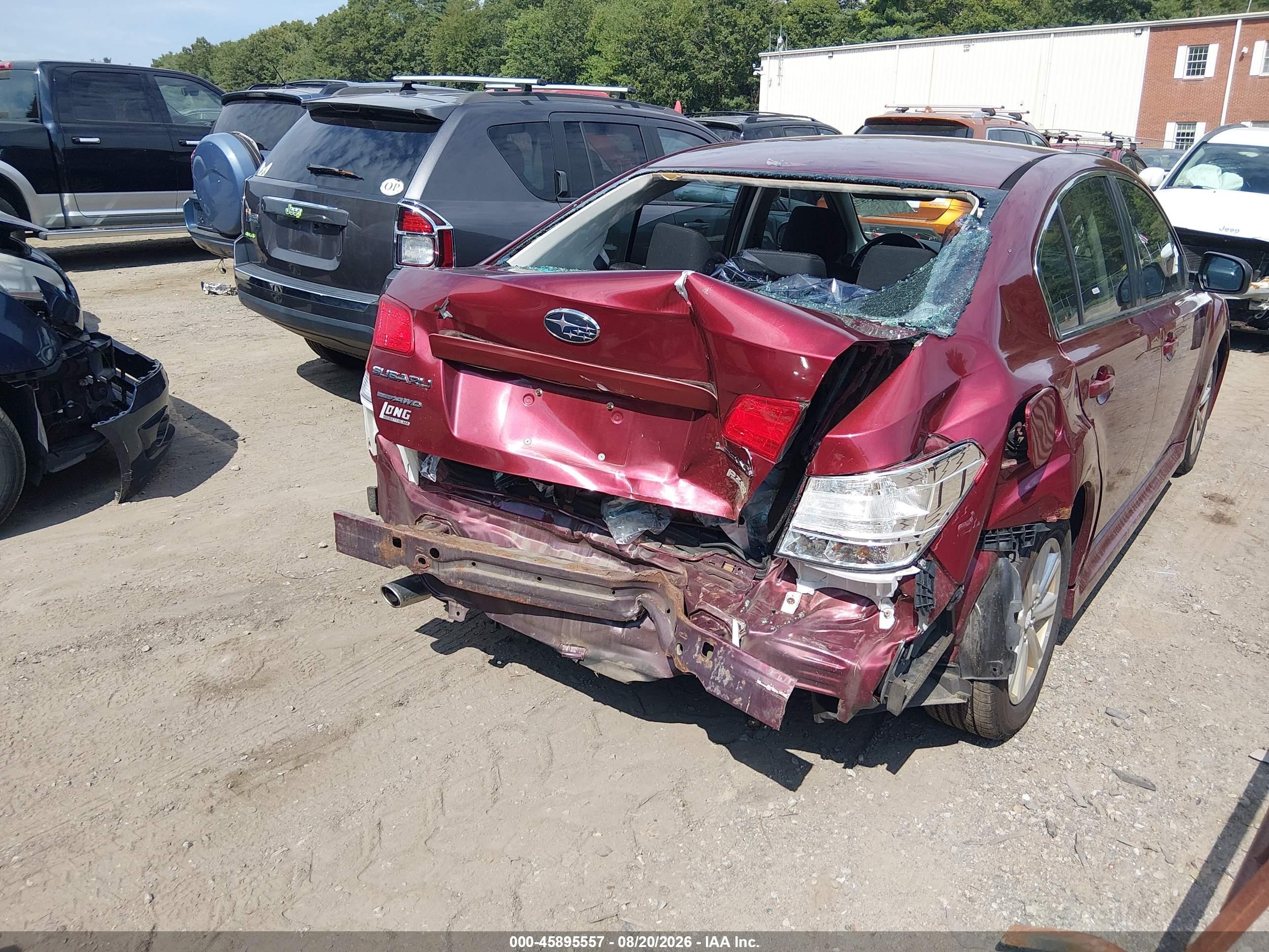 2012 Subaru Legacy 2.5i Premium Red vin: 4S3BMBG61C3011496