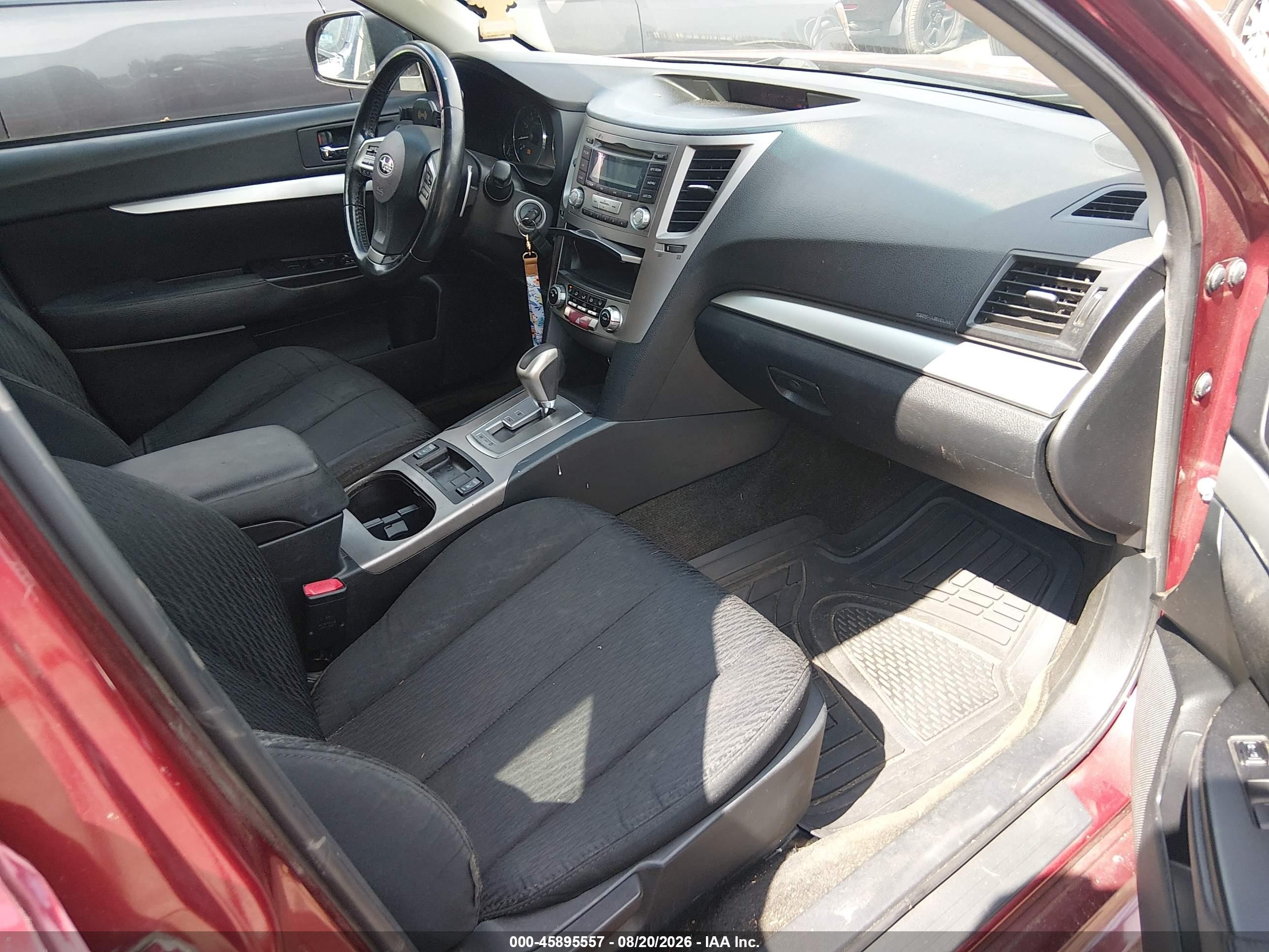 2012 Subaru Legacy 2.5i Premium Red vin: 4S3BMBG61C3011496