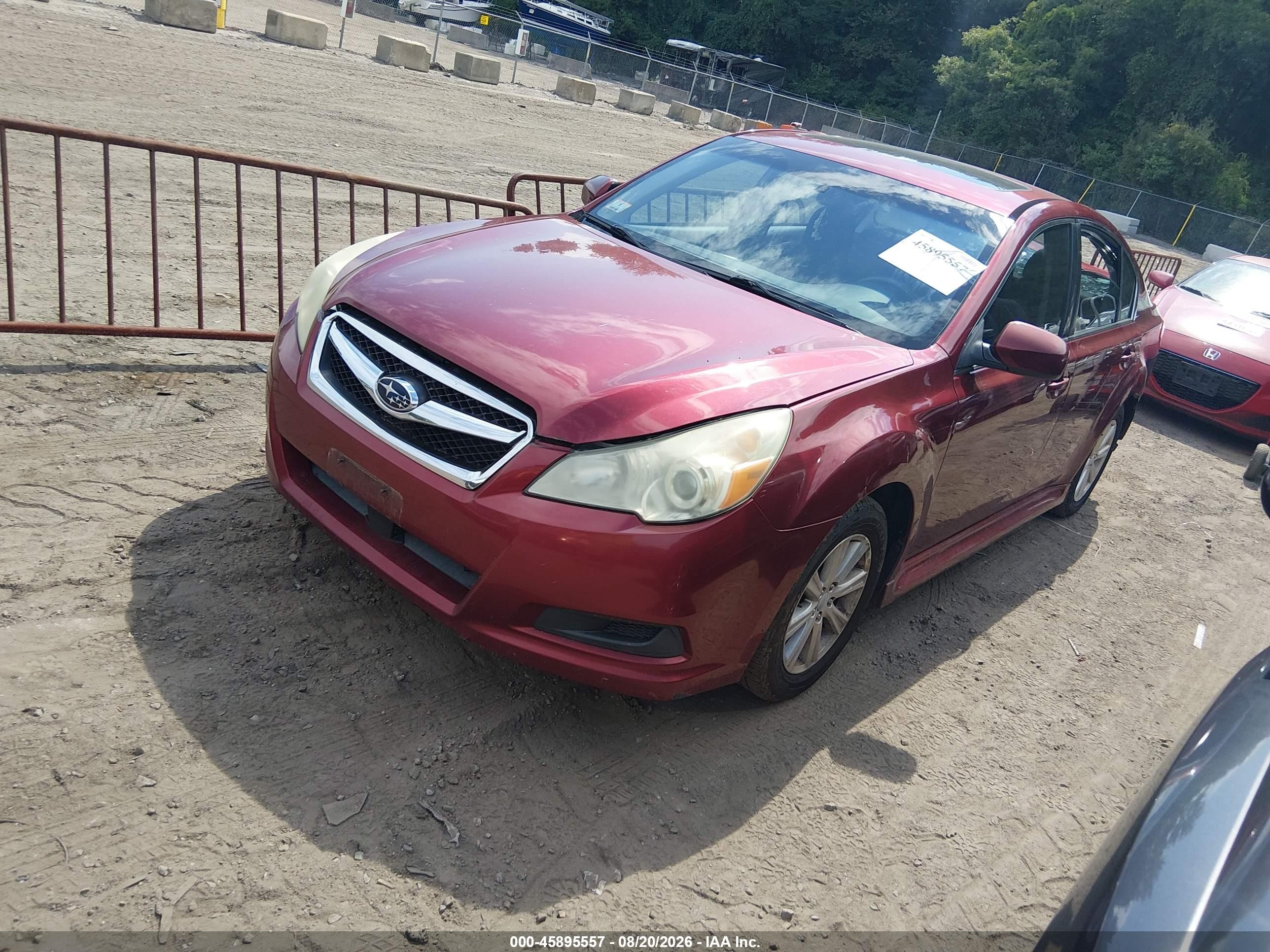 2012 Subaru Legacy 2.5i Premium Red vin: 4S3BMBG61C3011496