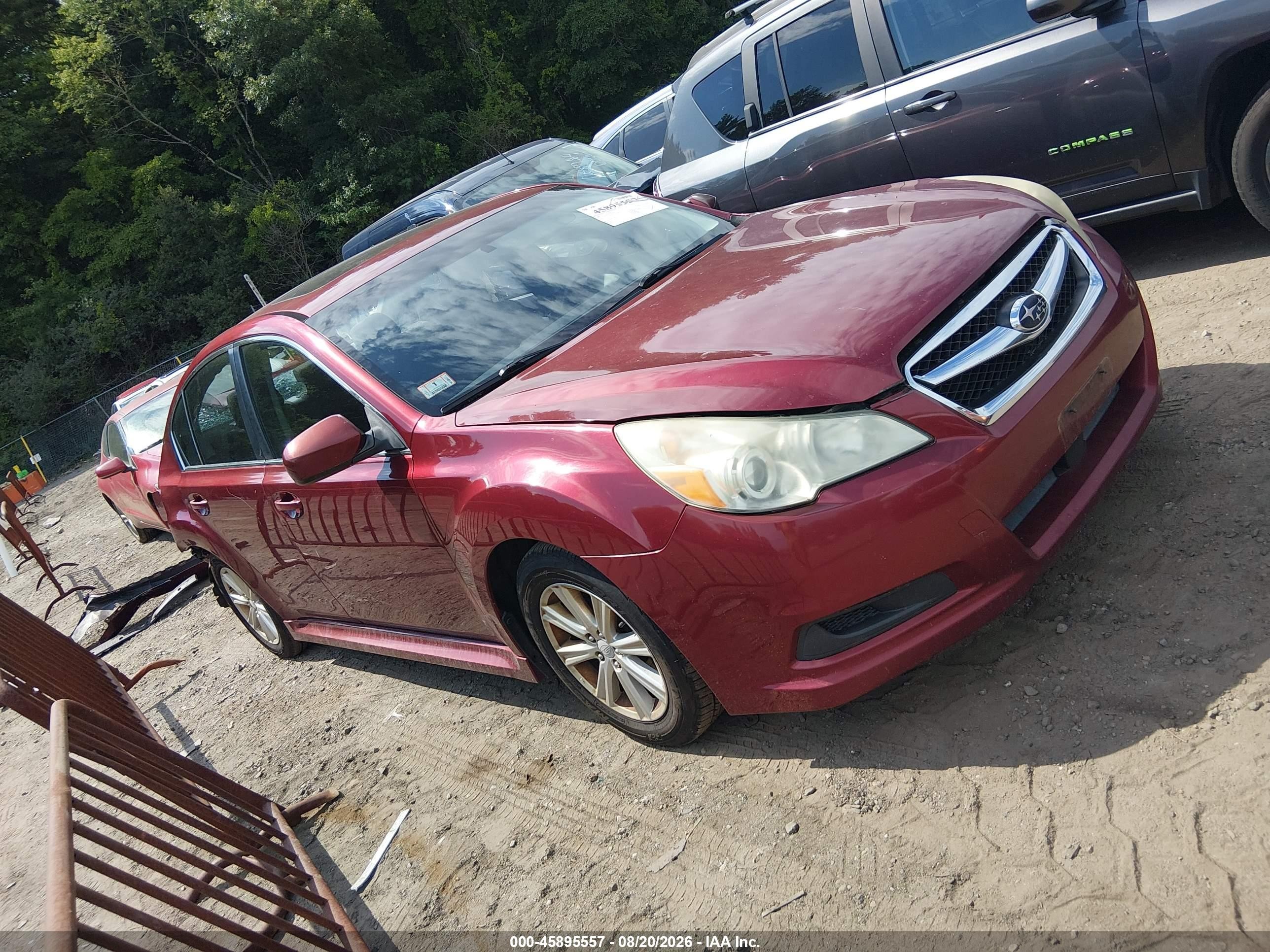 2012 Subaru Legacy 2.5i Premium Red vin: 4S3BMBG61C3011496