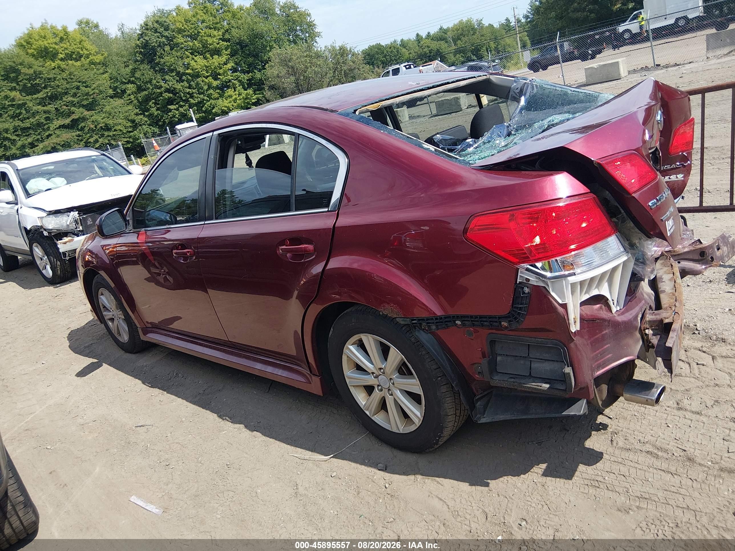 2012 Subaru Legacy 2.5i Premium Red vin: 4S3BMBG61C3011496
