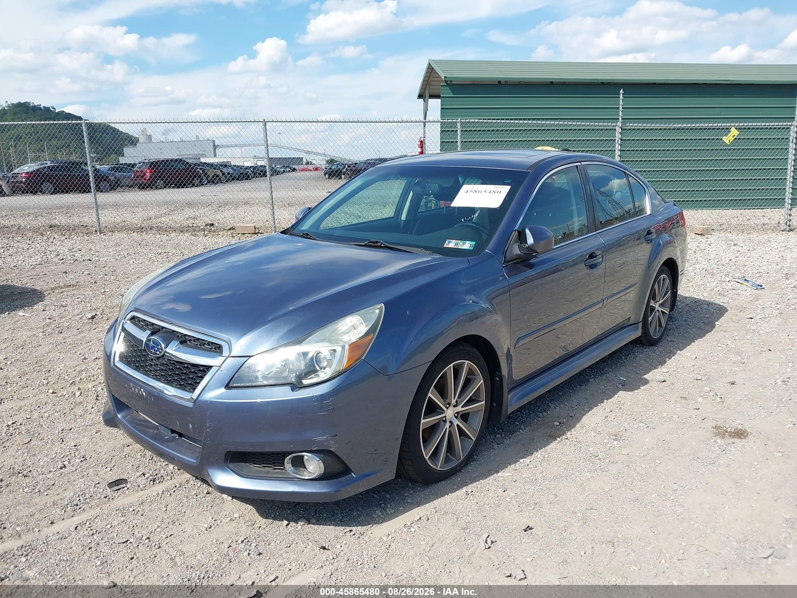 2013 Subaru Legacy 2.5 I Sport Blue vin: 4S3BMBG61D3035623