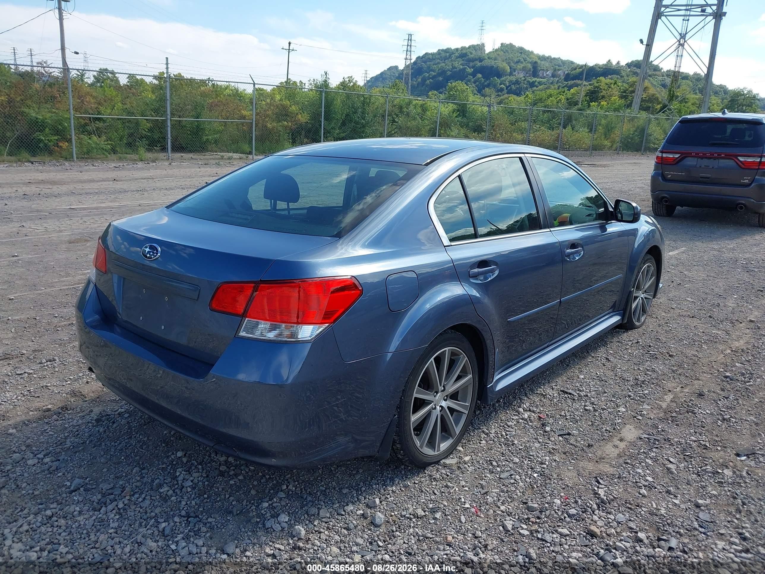 2013 Subaru Legacy 2.5 I Sport Blue vin: 4S3BMBG61D3035623