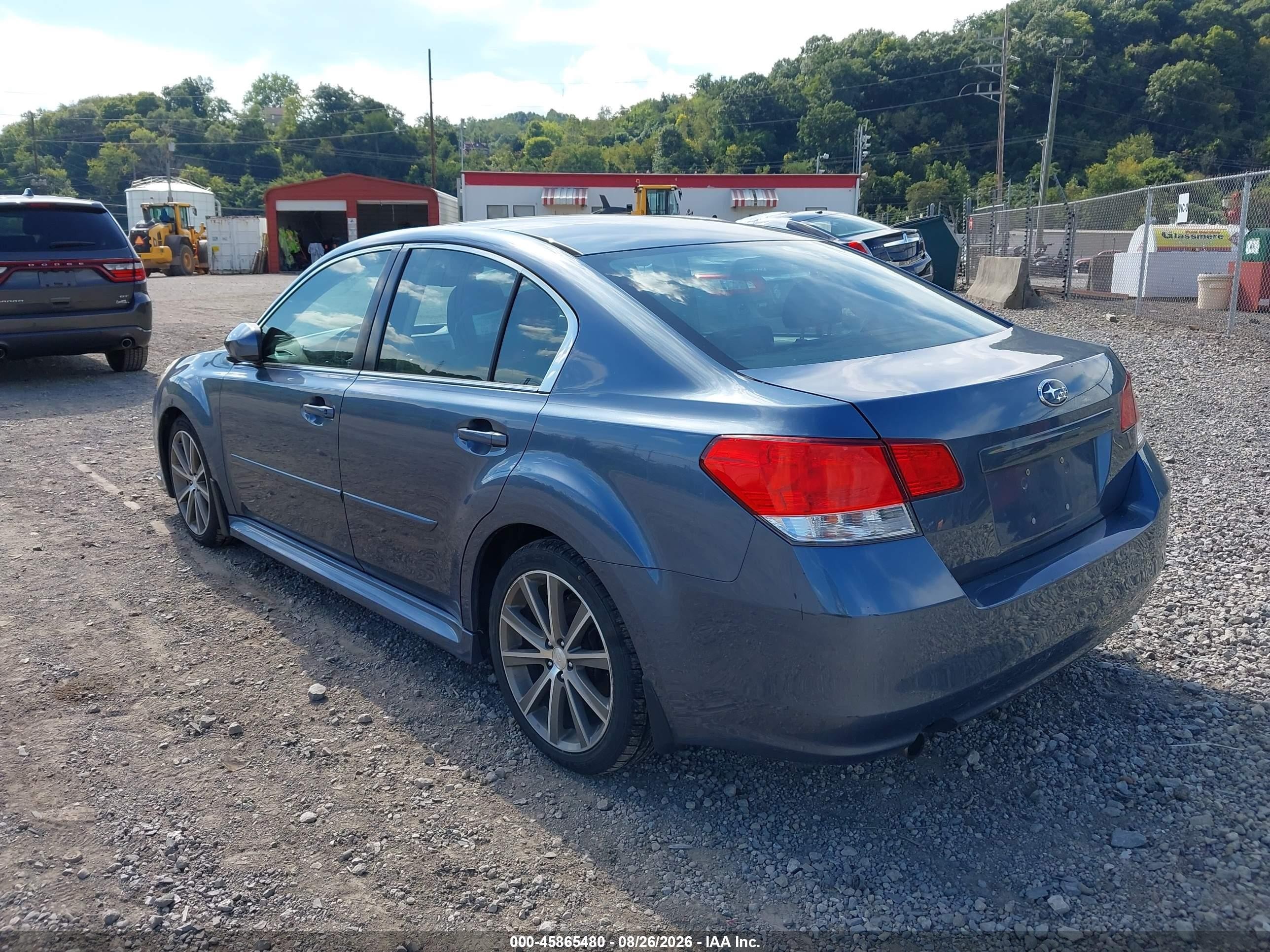 2013 Subaru Legacy 2.5 I Sport Blue vin: 4S3BMBG61D3035623